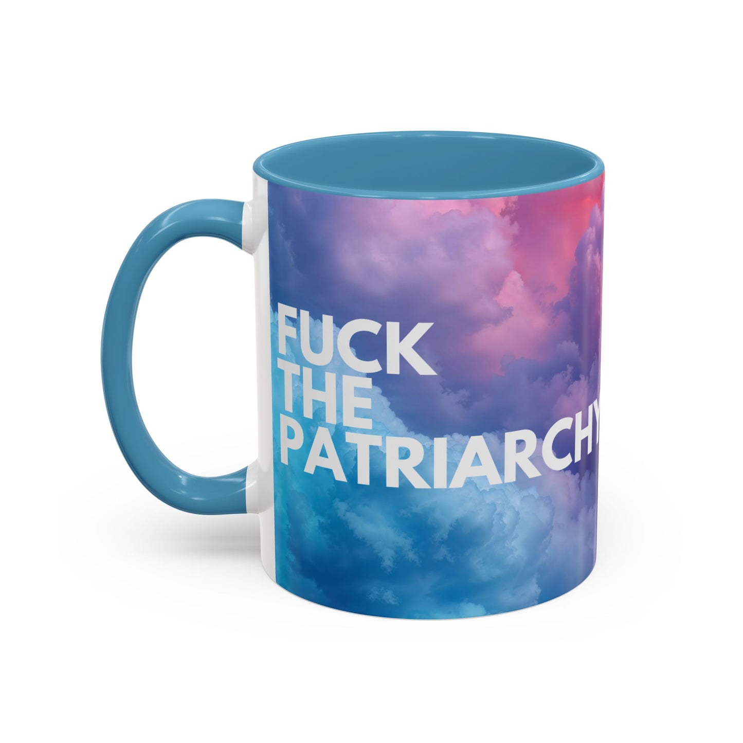 F the Patriarchy - Accent Coffee Mug
