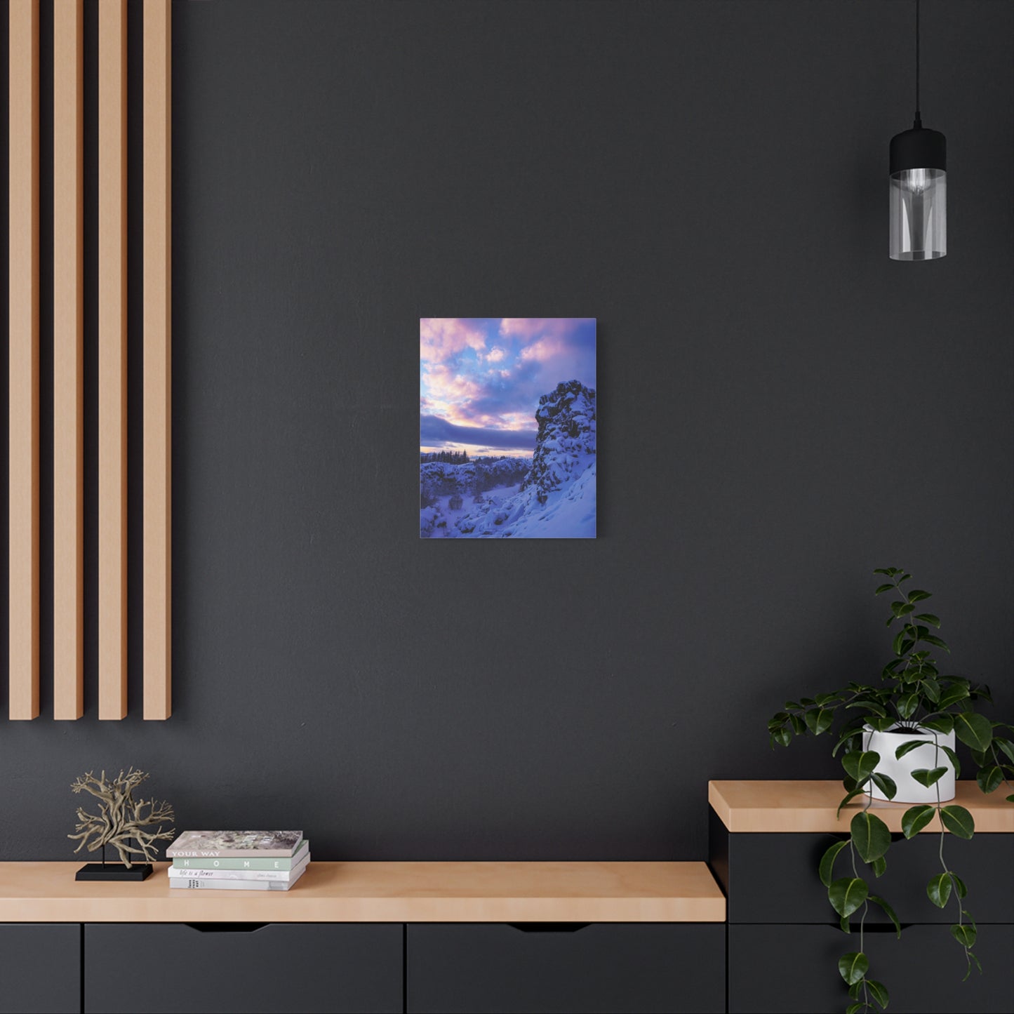 Icelandic Sunrise by Chasing Oz - Stretched Canvas Print