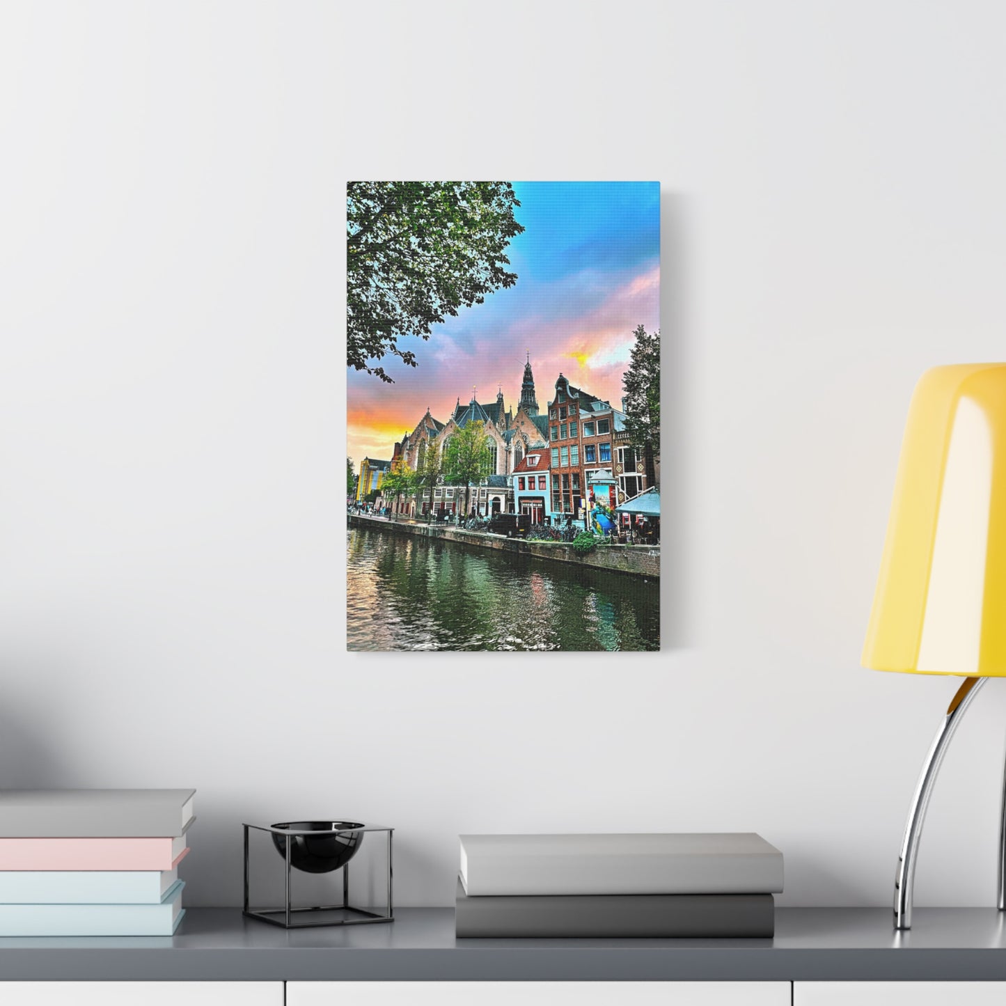 Amsterdam Sunset by Chasing Oz - Stretched Canvas Print