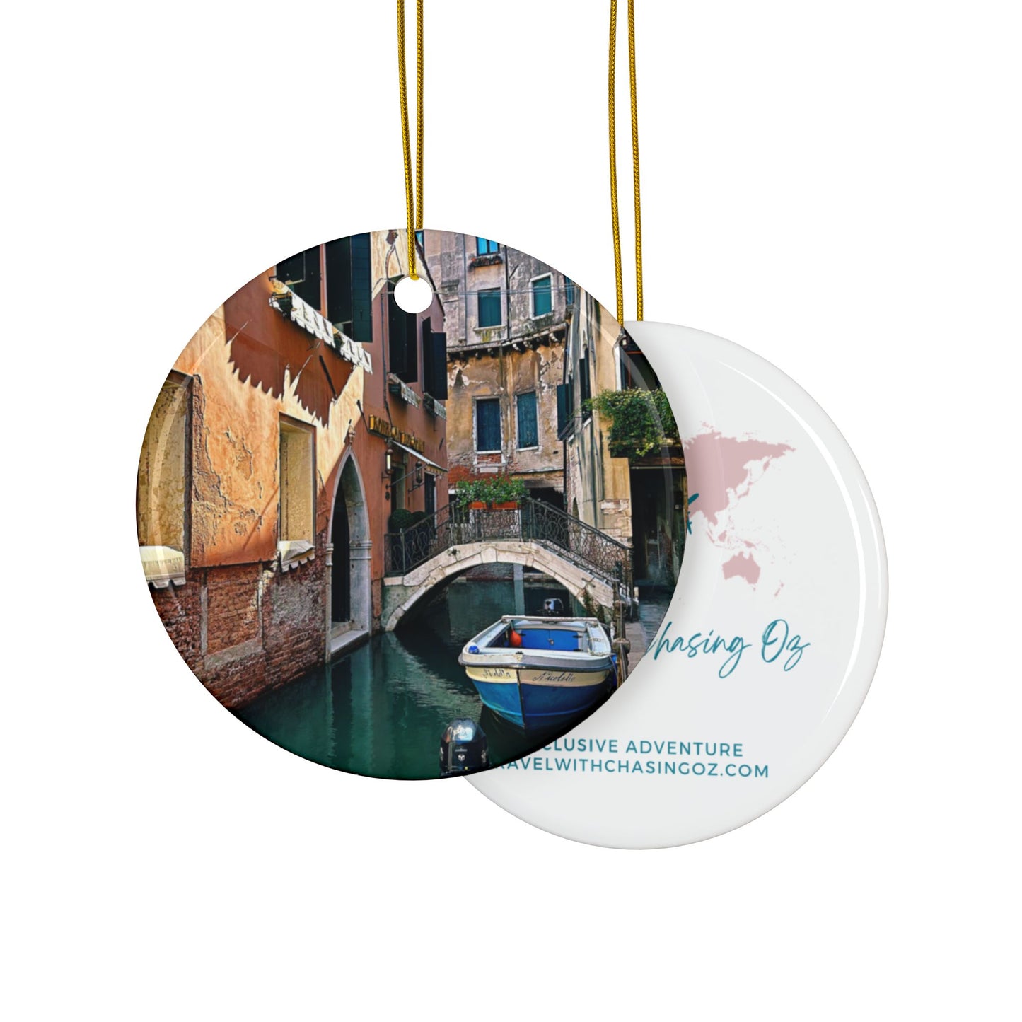 Venice Canal by Chasing Oz - Double-sided Ceramic Ornaments