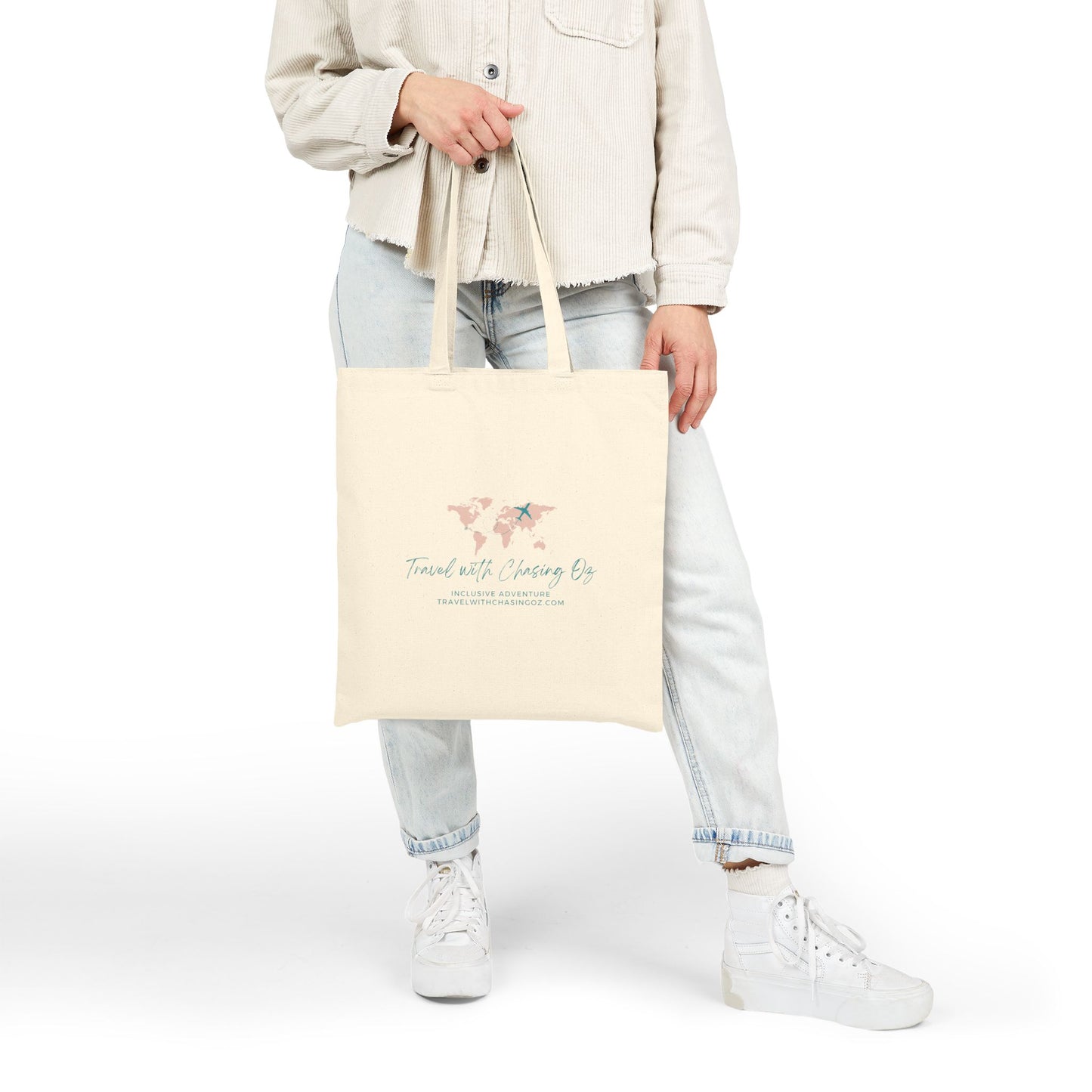Travel with Chasing Oz - Cotton Canvas Tote Bag