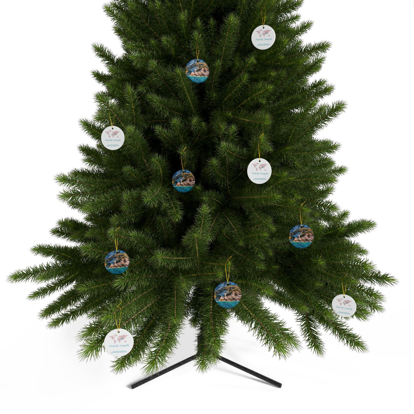 Capri Coast by Chasing Oz - Double-sided Ceramic Ornaments