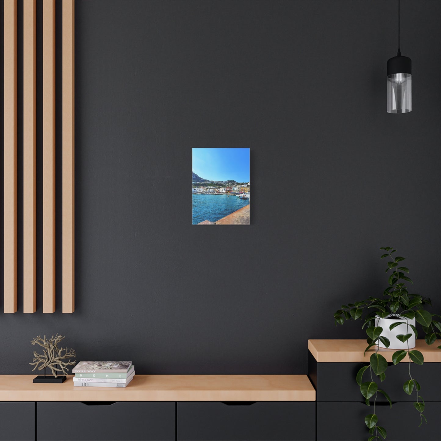 Capri Seaside by Chasing Oz - Stretched Canvas Print