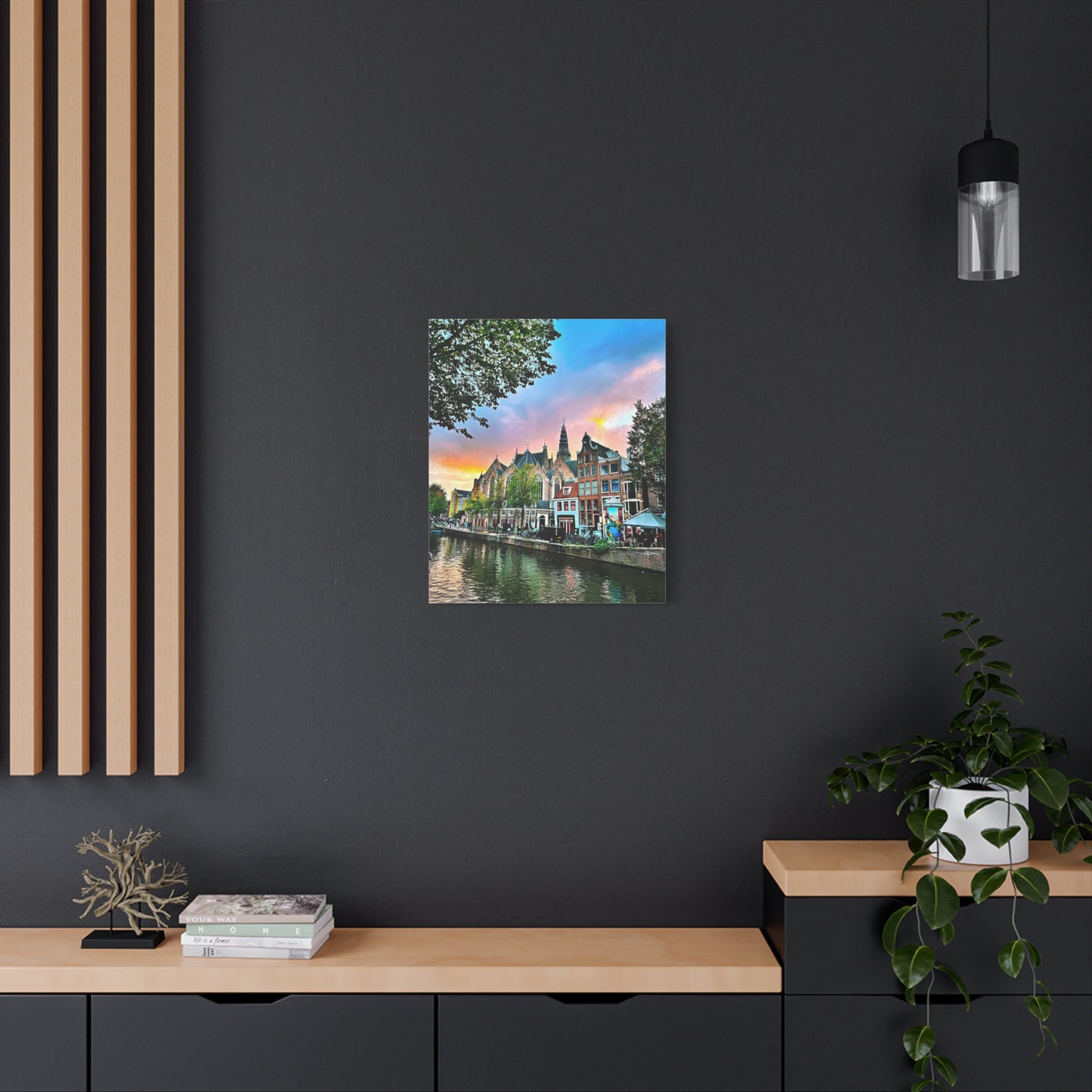 Amsterdam Sunset by Chasing Oz - Stretched Canvas Print