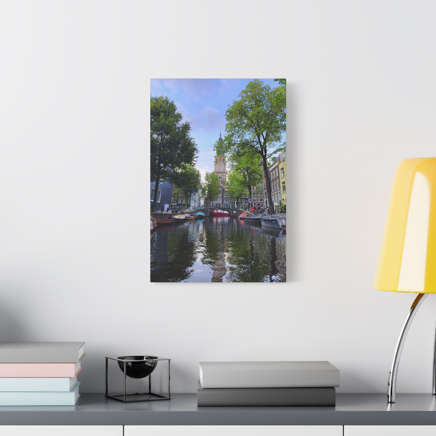 Amsterdam at Sundown by Chasing Oz - Stretched Canvas Print