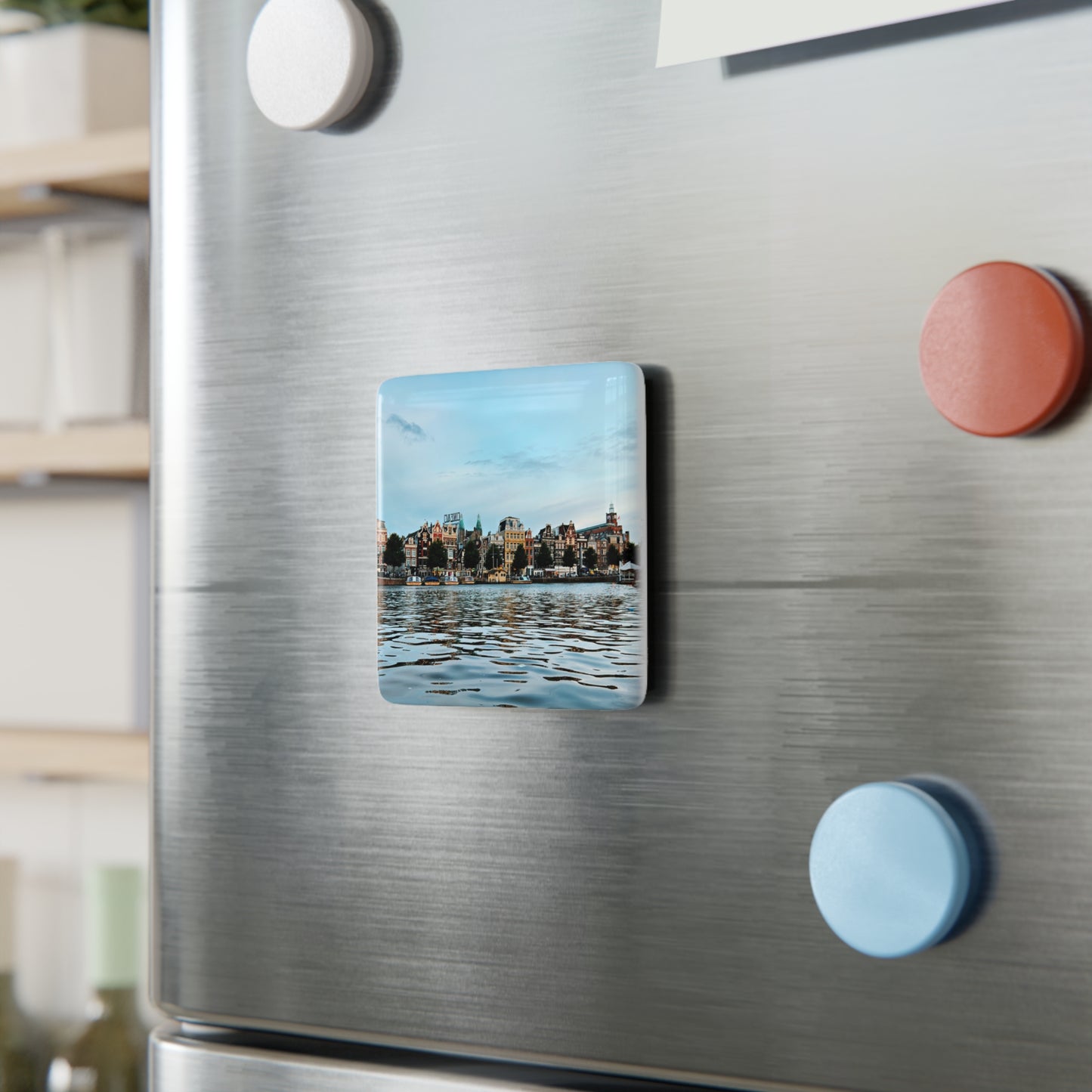 Amsterdam Canal Twilight - Porcelain Magnet