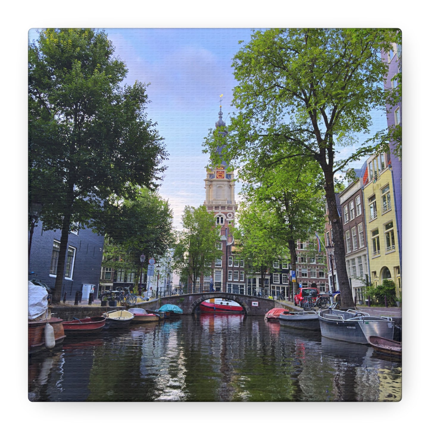 Amsterdam at Sundown by Chasing Oz - Stretched Canvas Print