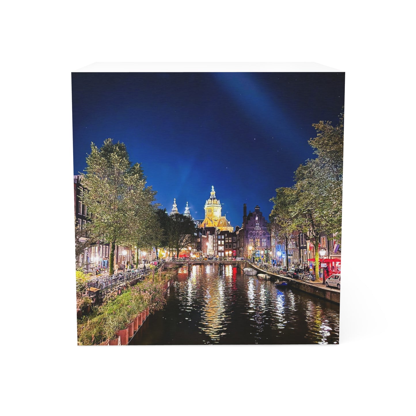 Amsterdam at Night - Note Cube