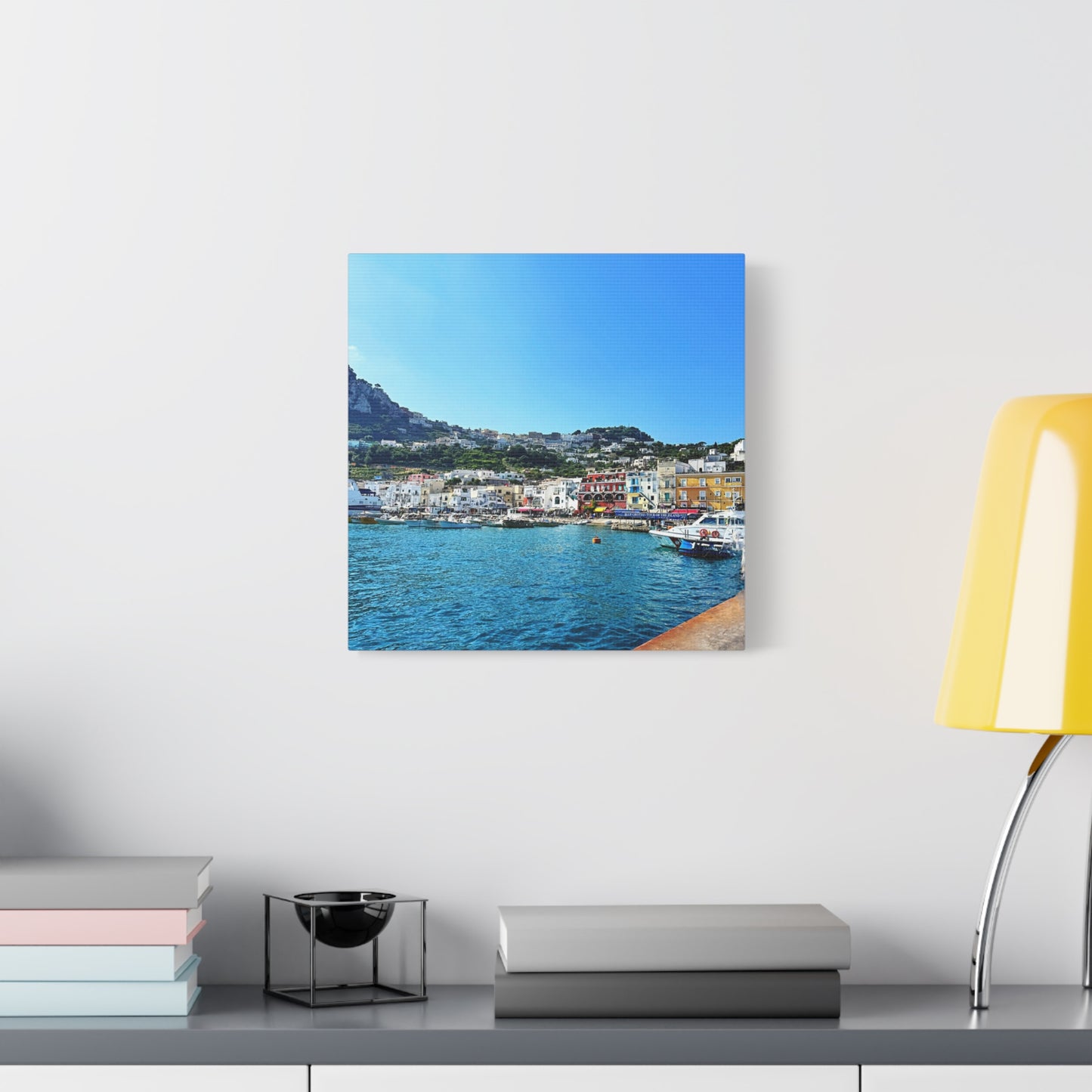 Capri Seaside by Chasing Oz - Stretched Canvas Print