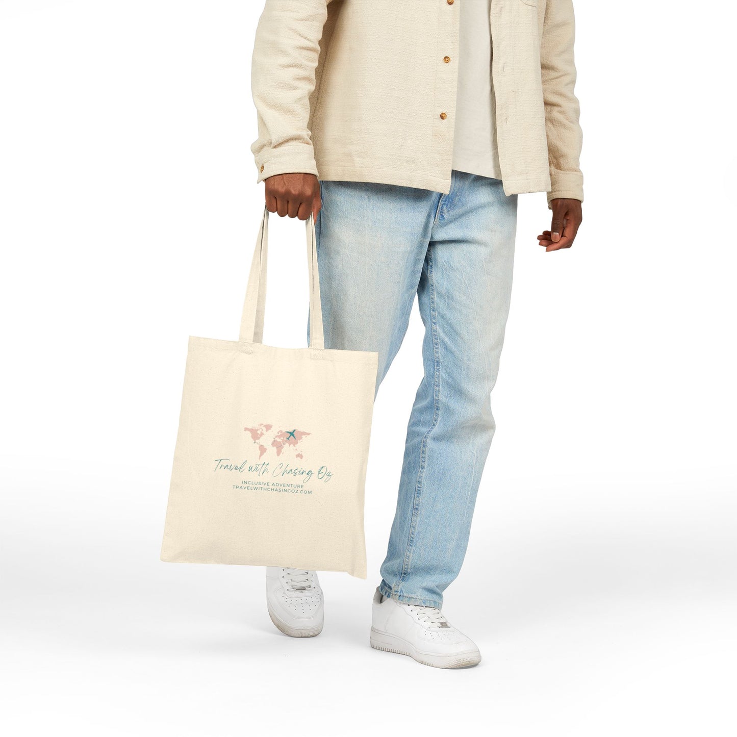 Travel with Chasing Oz - Cotton Canvas Tote Bag
