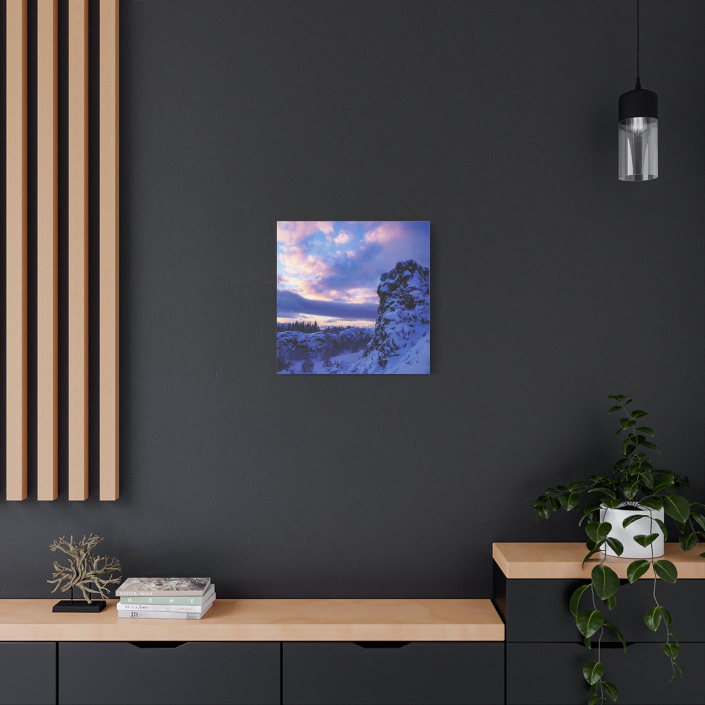 Icelandic Sunrise by Chasing Oz - Stretched Canvas Print