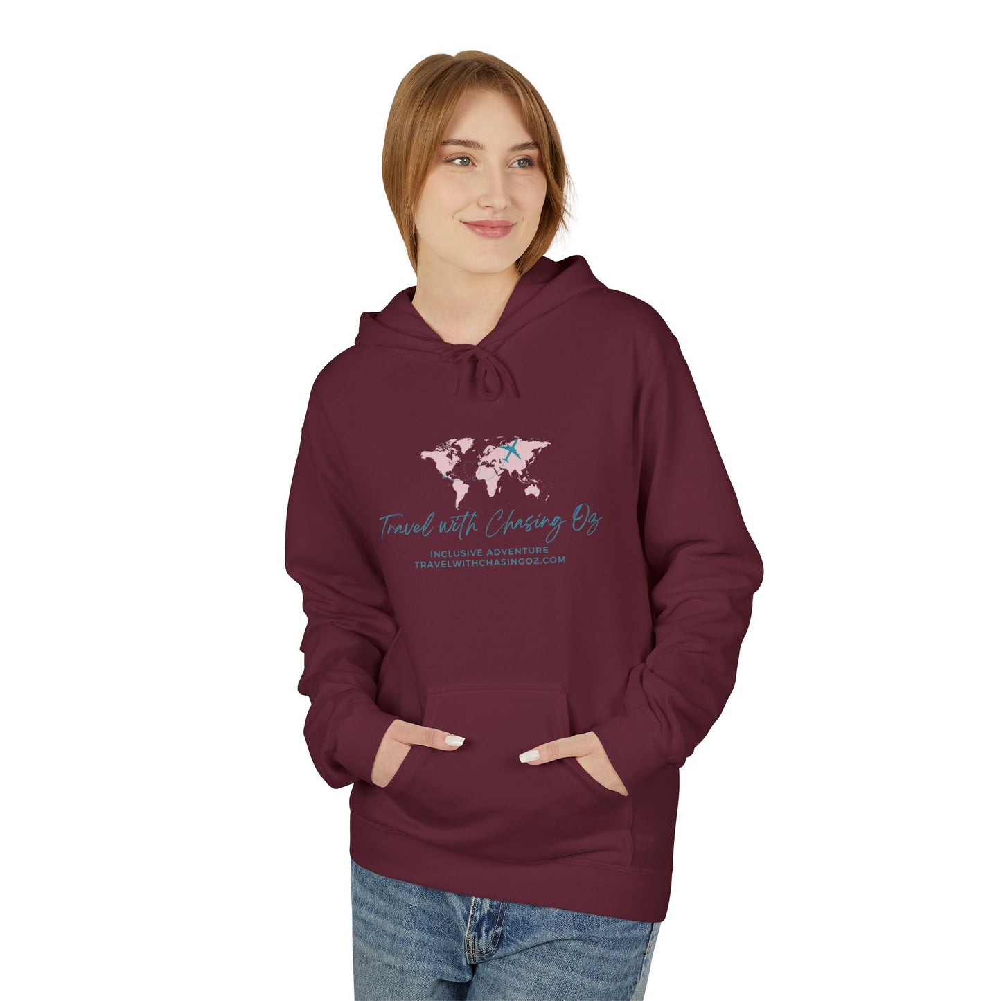 Travel with Chasing Oz - Softstyle Fleece Hoodie