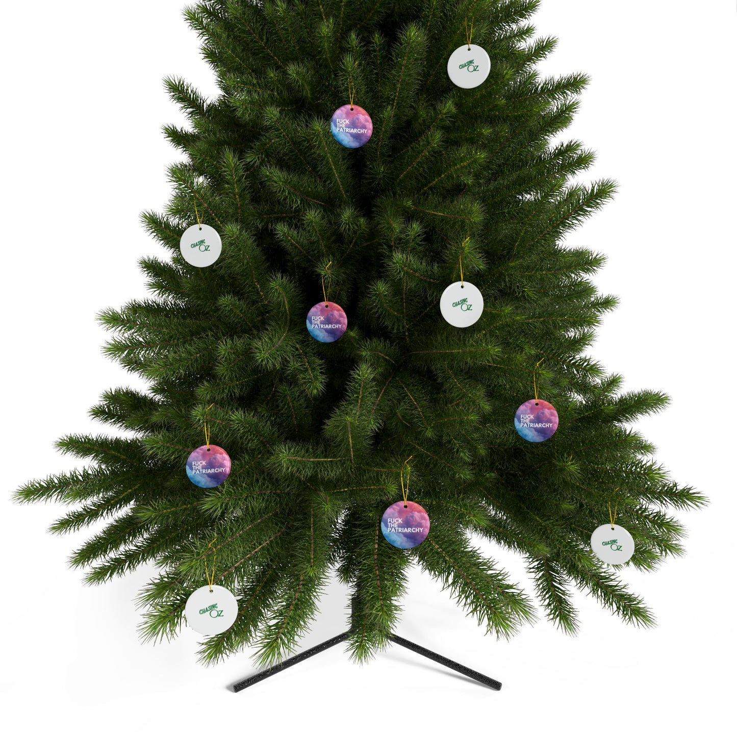 F the Patriarchy - Double-sided Ceramic Ornaments