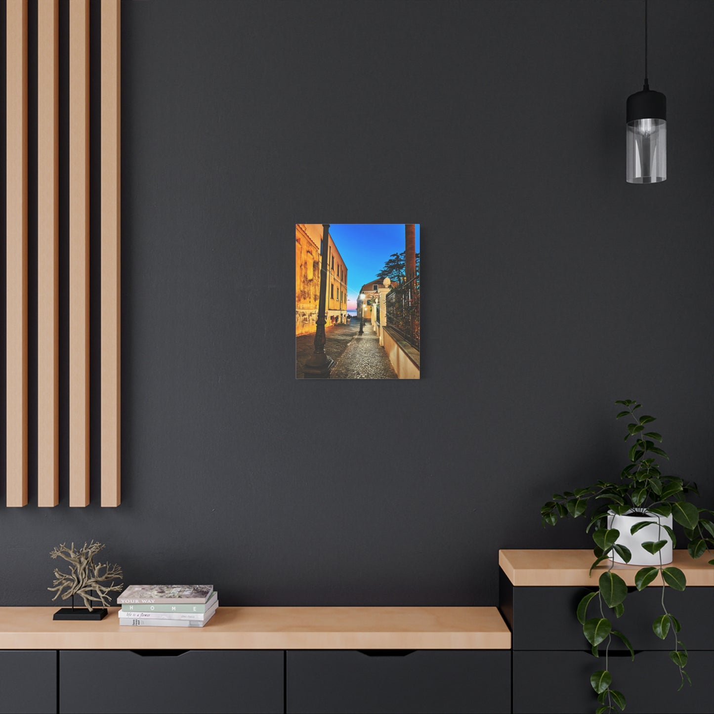 Sorrento Nights by Chasing Oz - Stretched Canvas Print