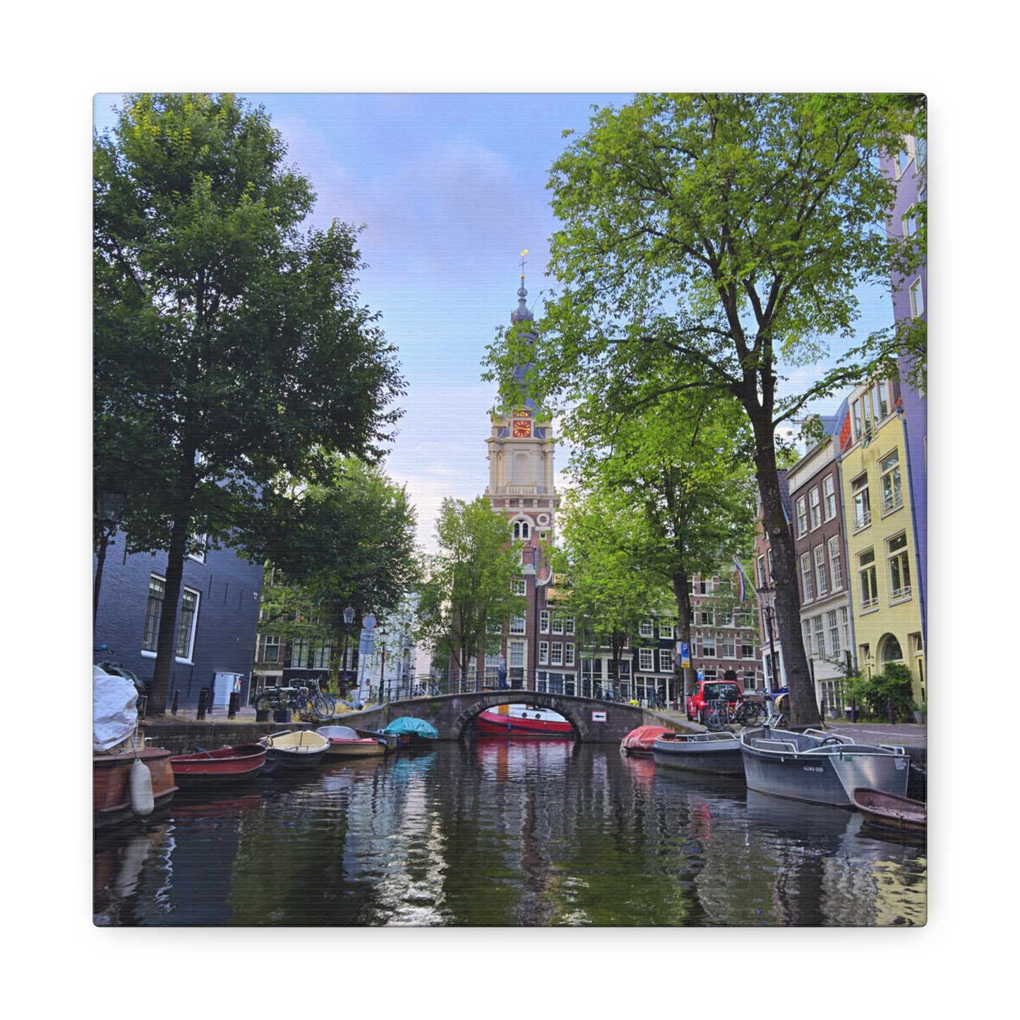 Amsterdam at Sundown by Chasing Oz - Stretched Canvas Print
