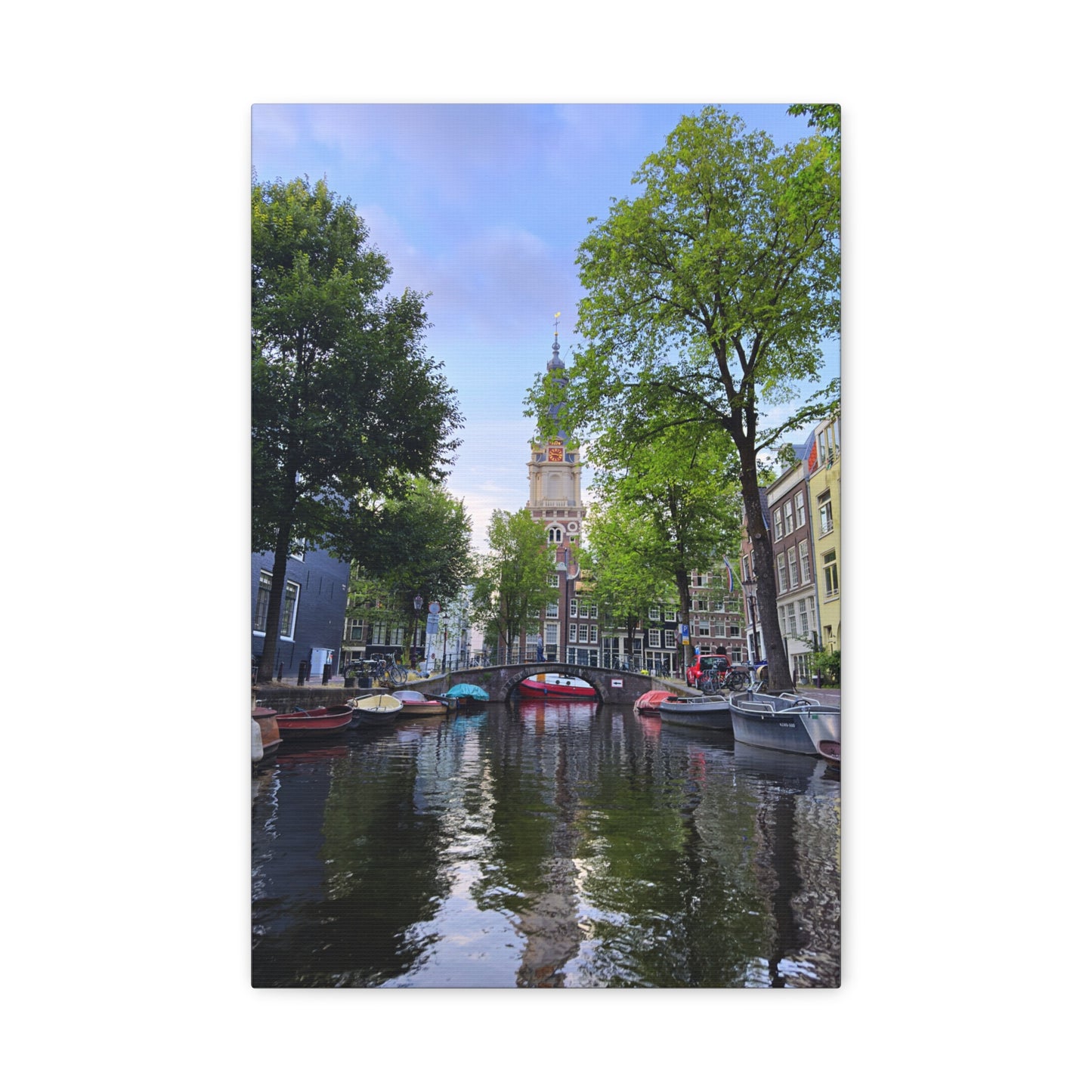 Amsterdam at Sundown by Chasing Oz - Stretched Canvas Print