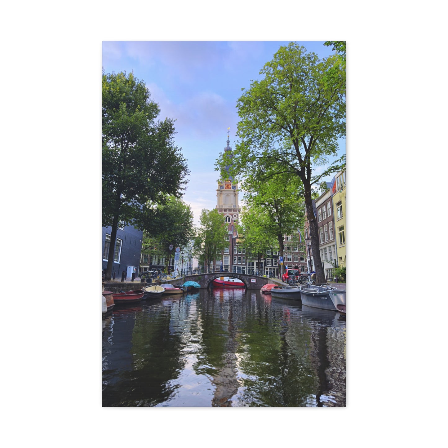 Amsterdam at Sundown by Chasing Oz - Stretched Canvas Print
