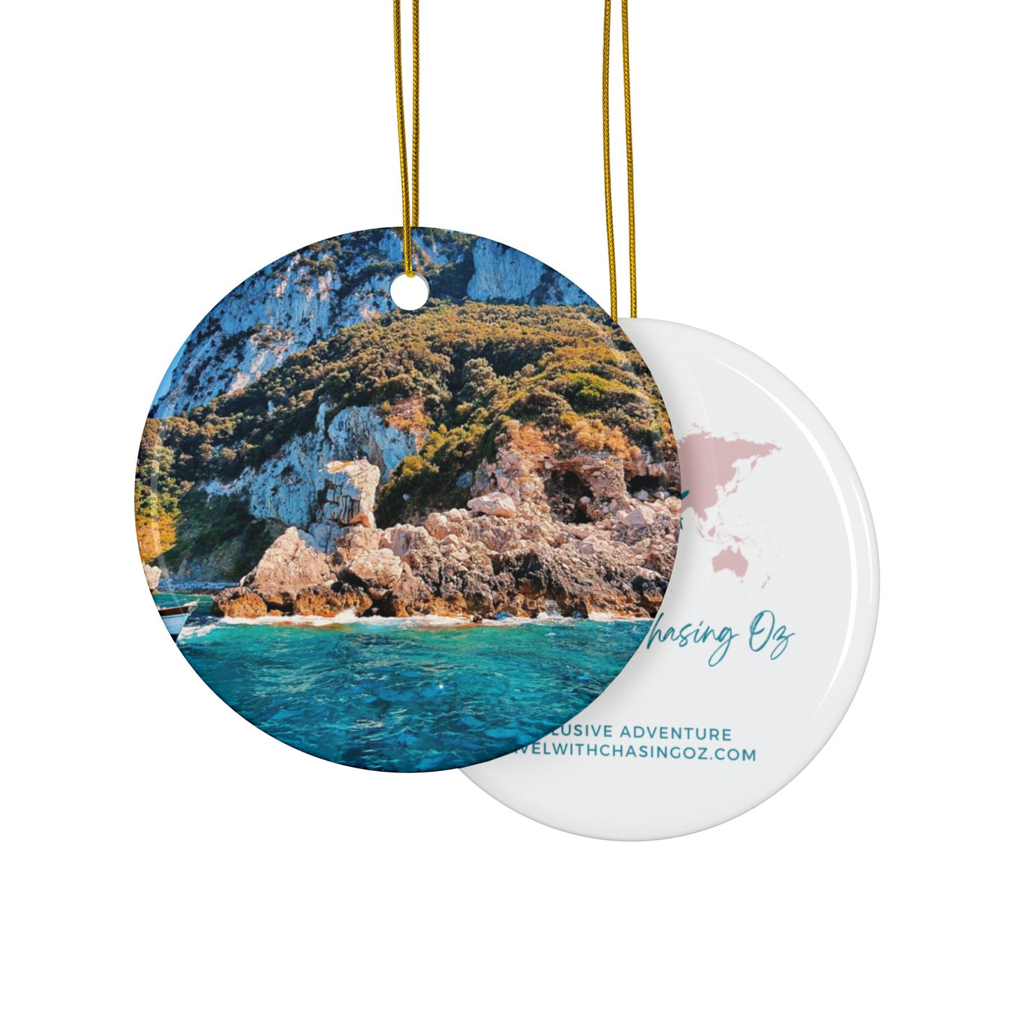 Capri Coast by Chasing Oz - Double-sided Ceramic Ornaments