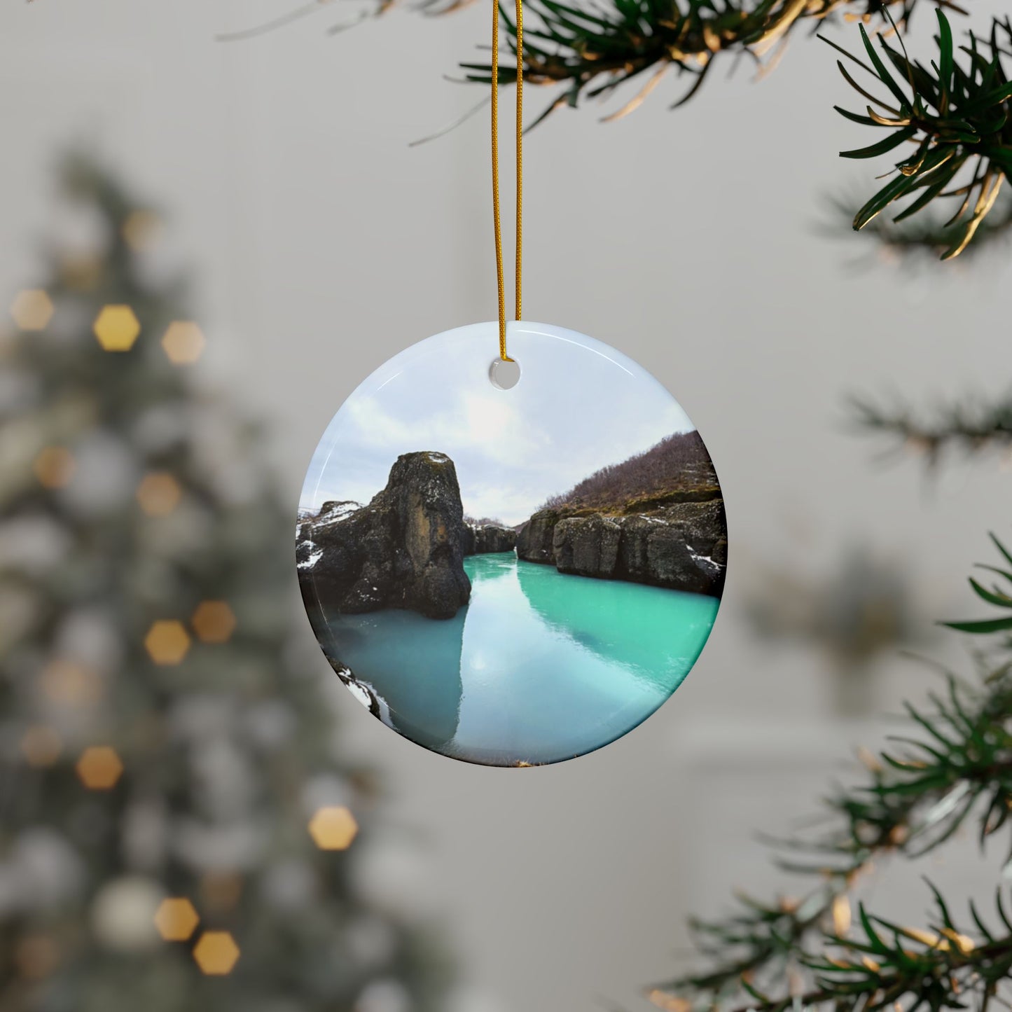 Iceland by Chasing Oz - Doubled-Sided Ceramic Ornaments