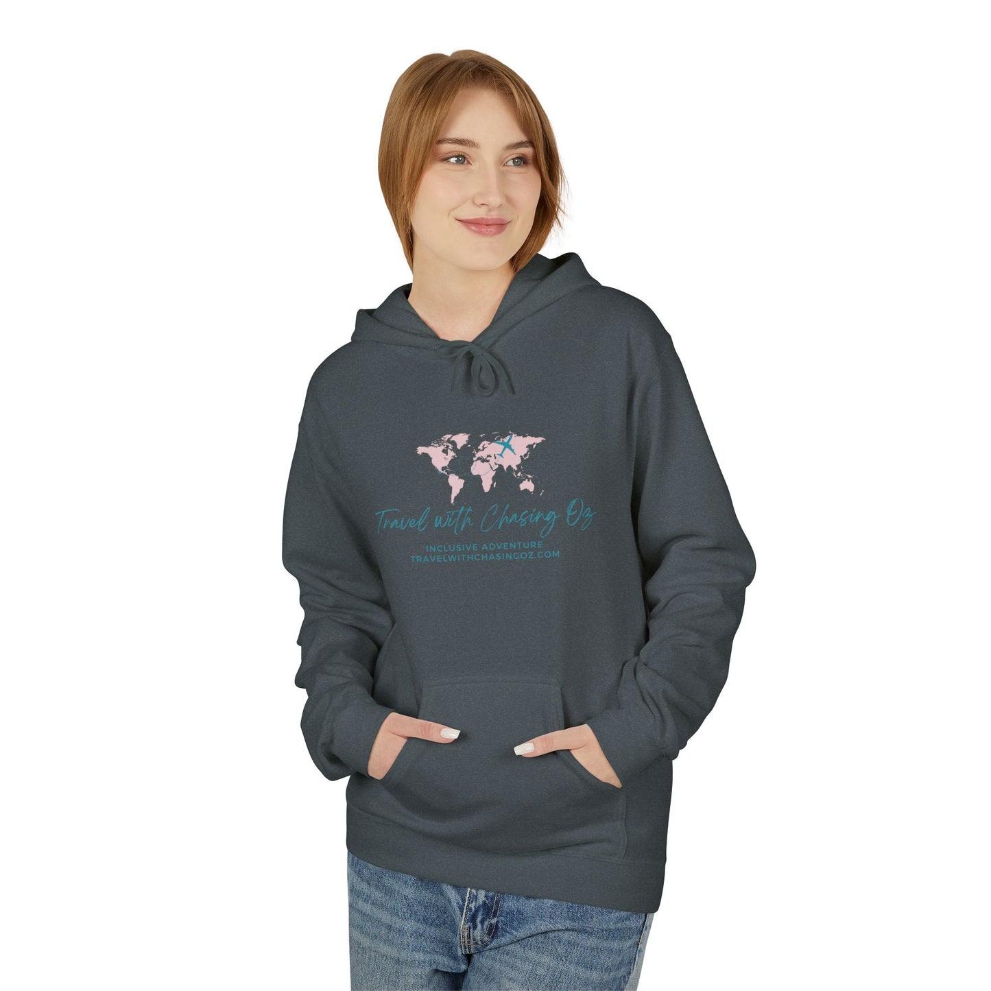 Travel with Chasing Oz - Softstyle Fleece Hoodie