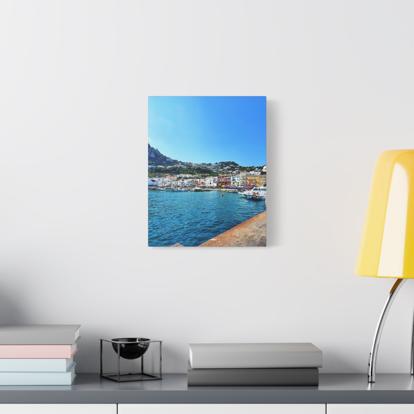 Capri Seaside by Chasing Oz - Stretched Canvas Print