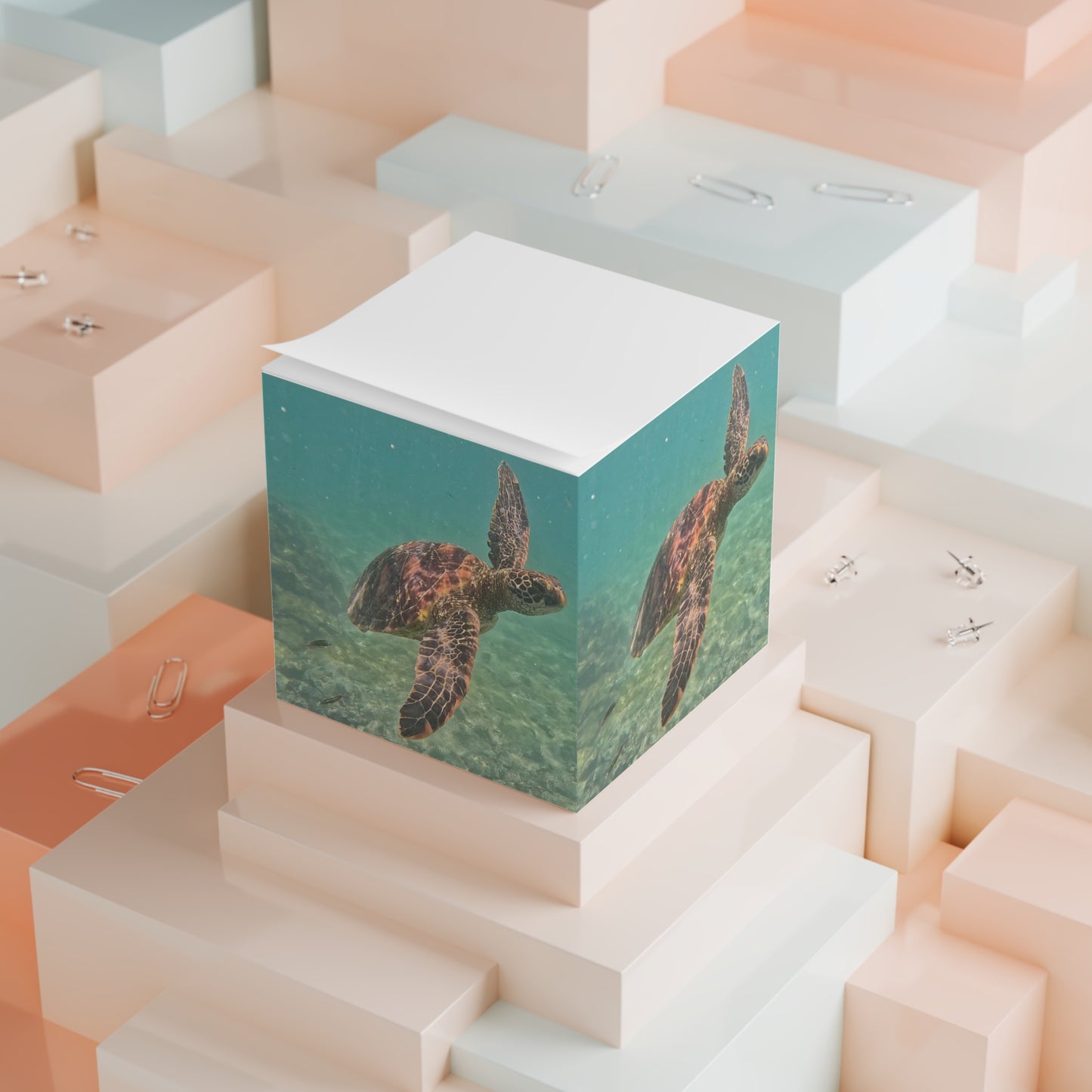 Galapagos Sea Turtle - Sticky Note Cube