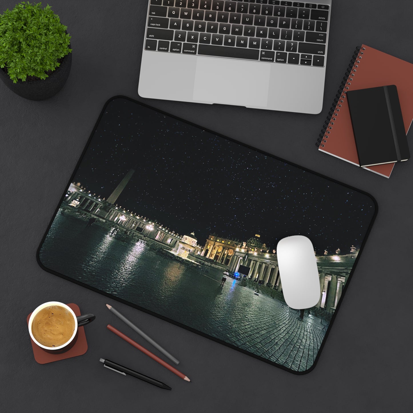 Vatican Nightscape - Desk Mat