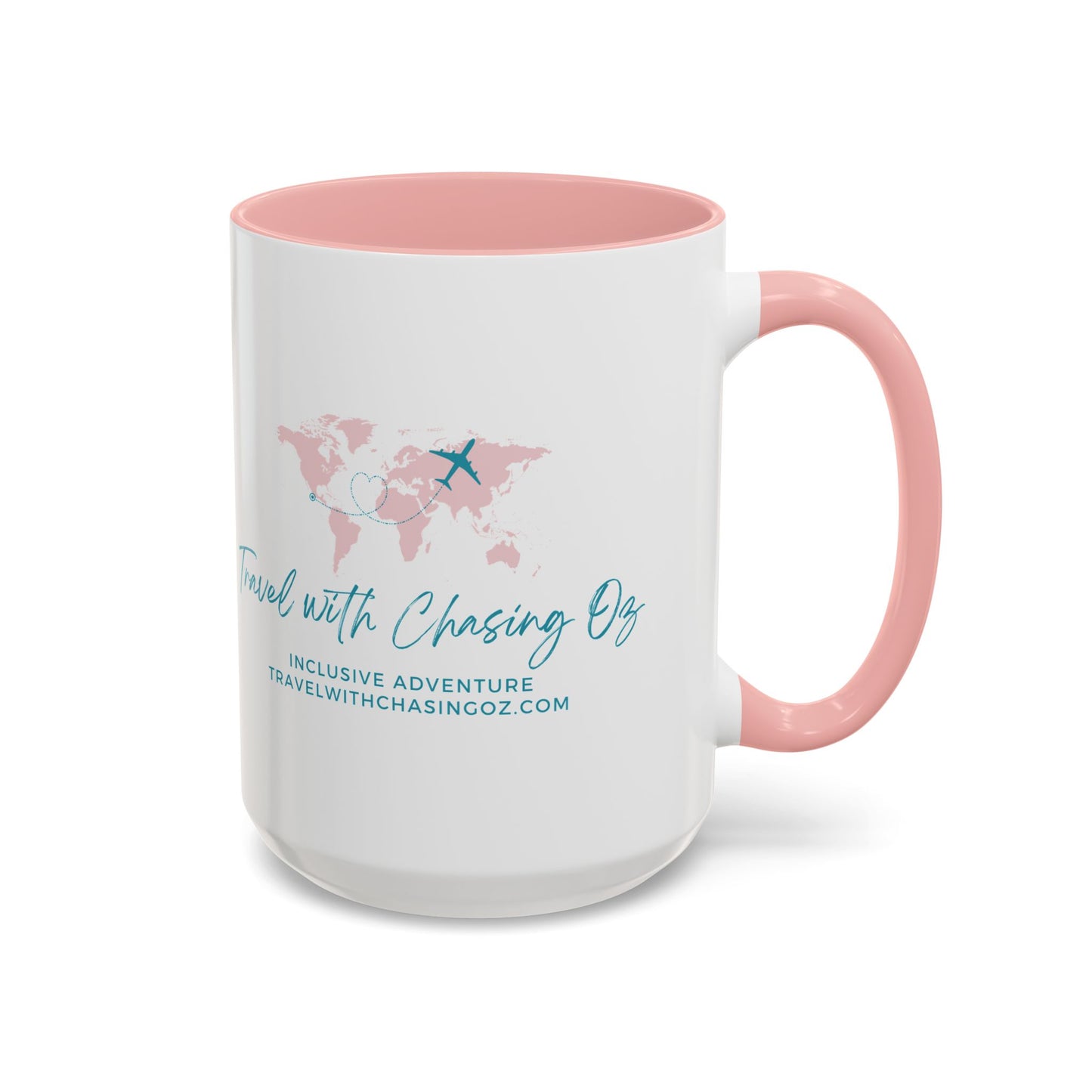 Travel with Chasing Oz Color Accent - Coffee Mug 15oz