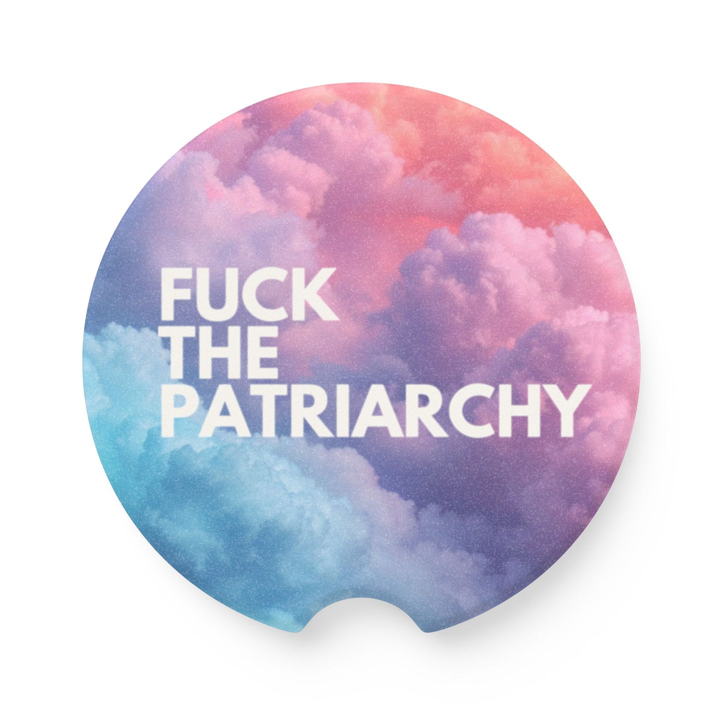 F the Patriarchy - Soapstone Car Coaster