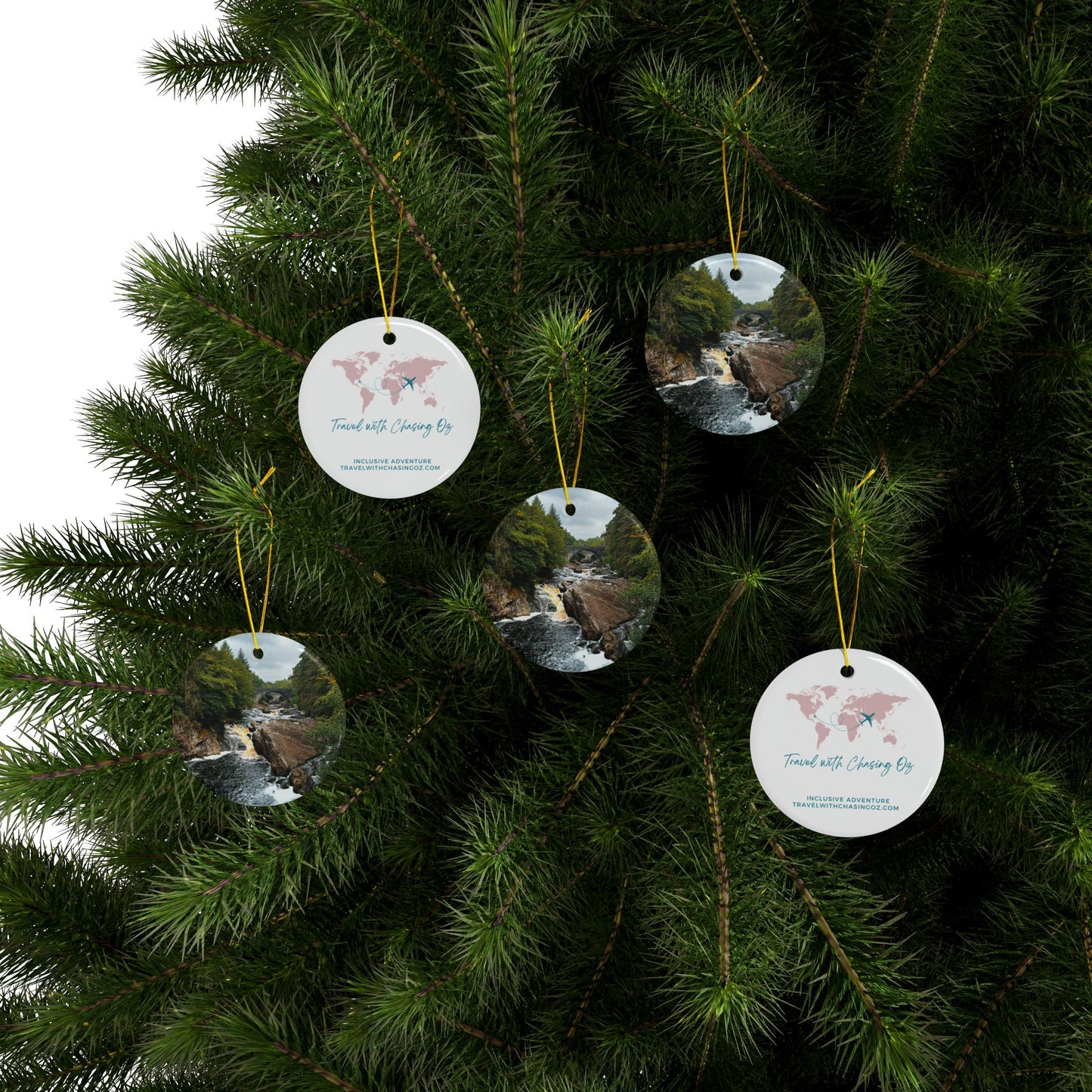 The Summer House Scotland by Chasing Oz - Double-sided Ceramic Ornaments