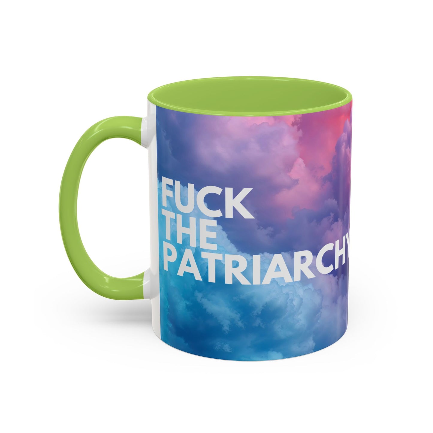 F the Patriarchy - Accent Coffee Mug