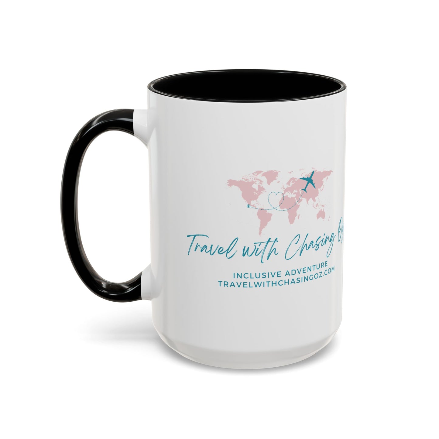 Travel with Chasing Oz Color Accent - Coffee Mug 15oz