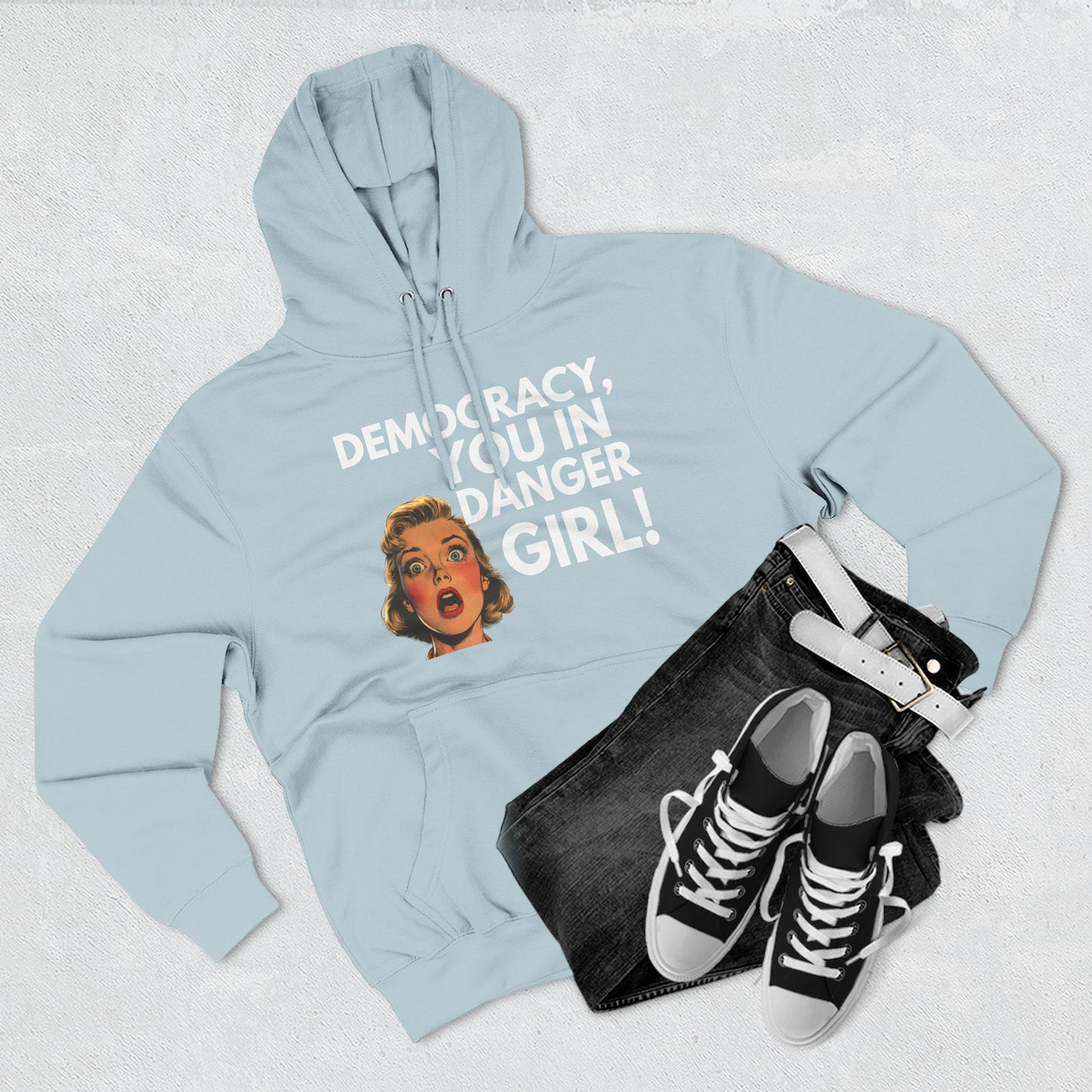 Democracy, You in Danger Girl! - Unisex Fleece Hoodie