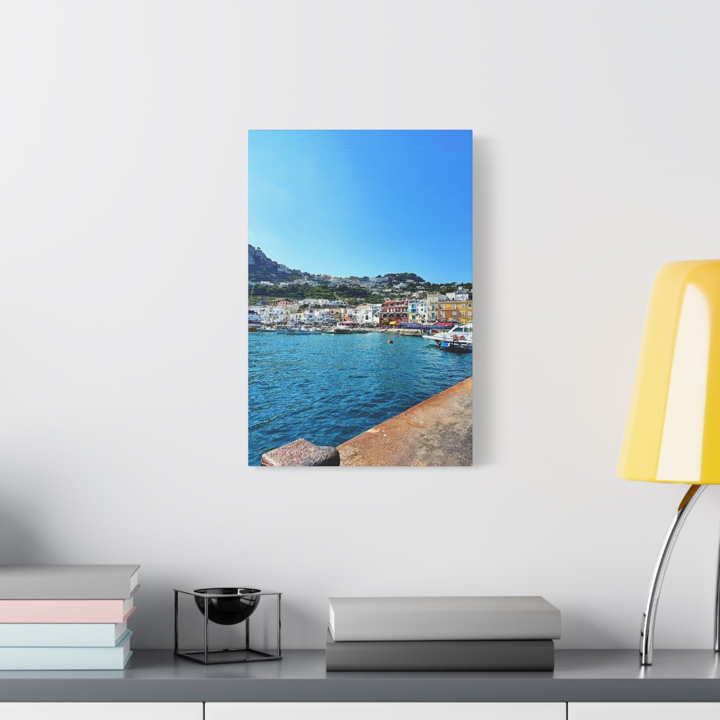 Capri Seaside by Chasing Oz - Stretched Canvas Print