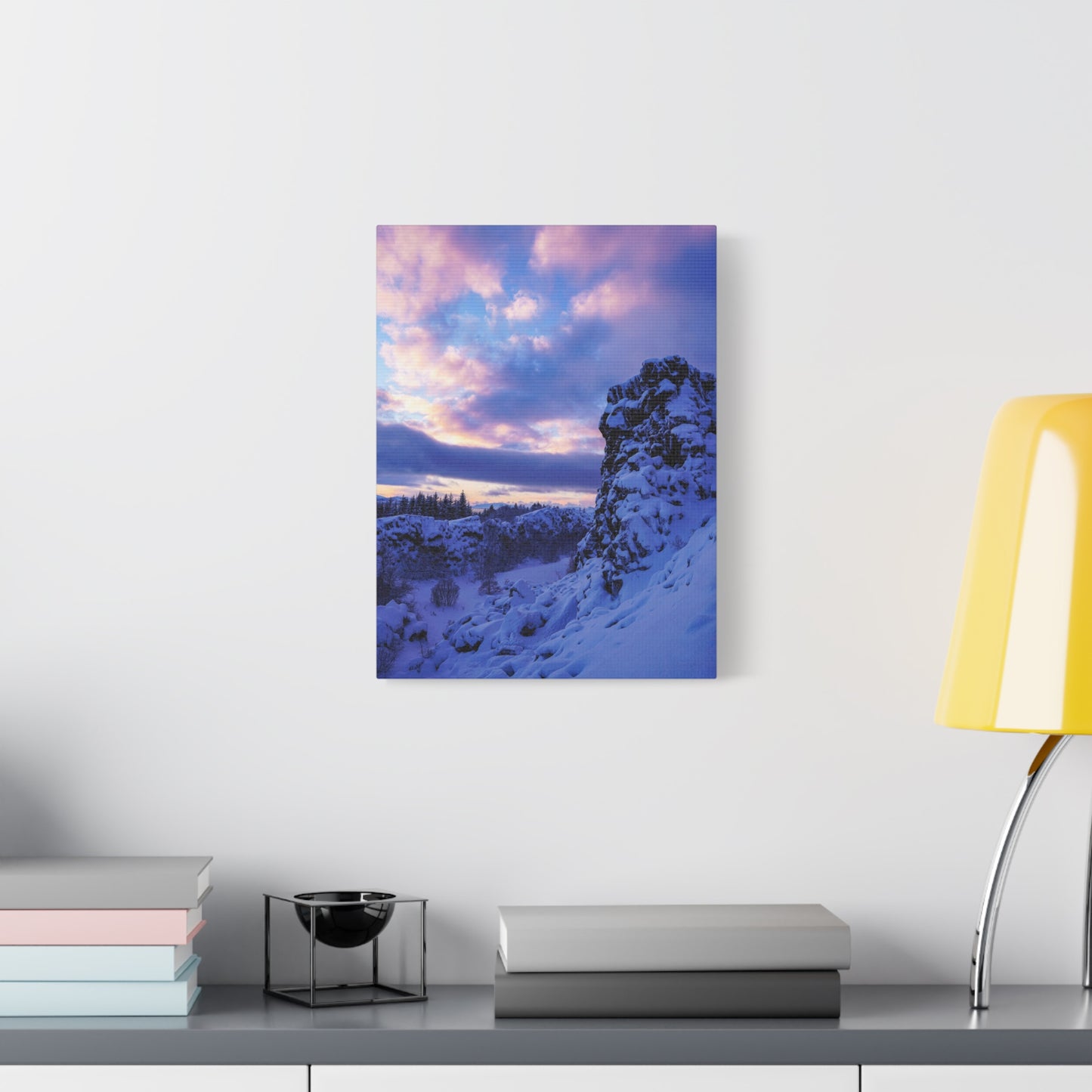 Icelandic Sunrise by Chasing Oz - Stretched Canvas Print