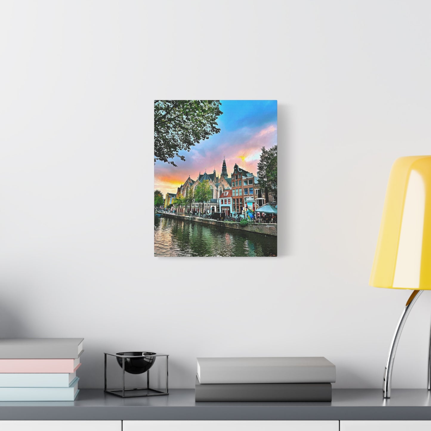 Amsterdam Sunset by Chasing Oz - Stretched Canvas Print