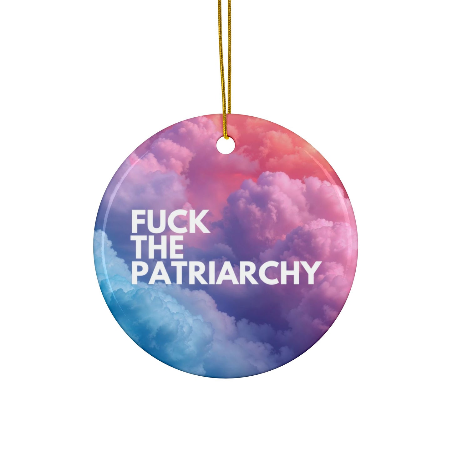 F the Patriarchy - Double-sided Ceramic Ornaments