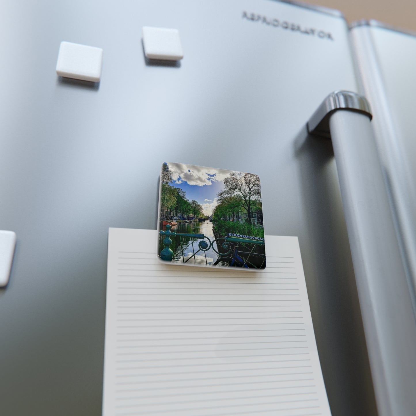 Amsterdam Sunny Canal - Porcelain Magnet