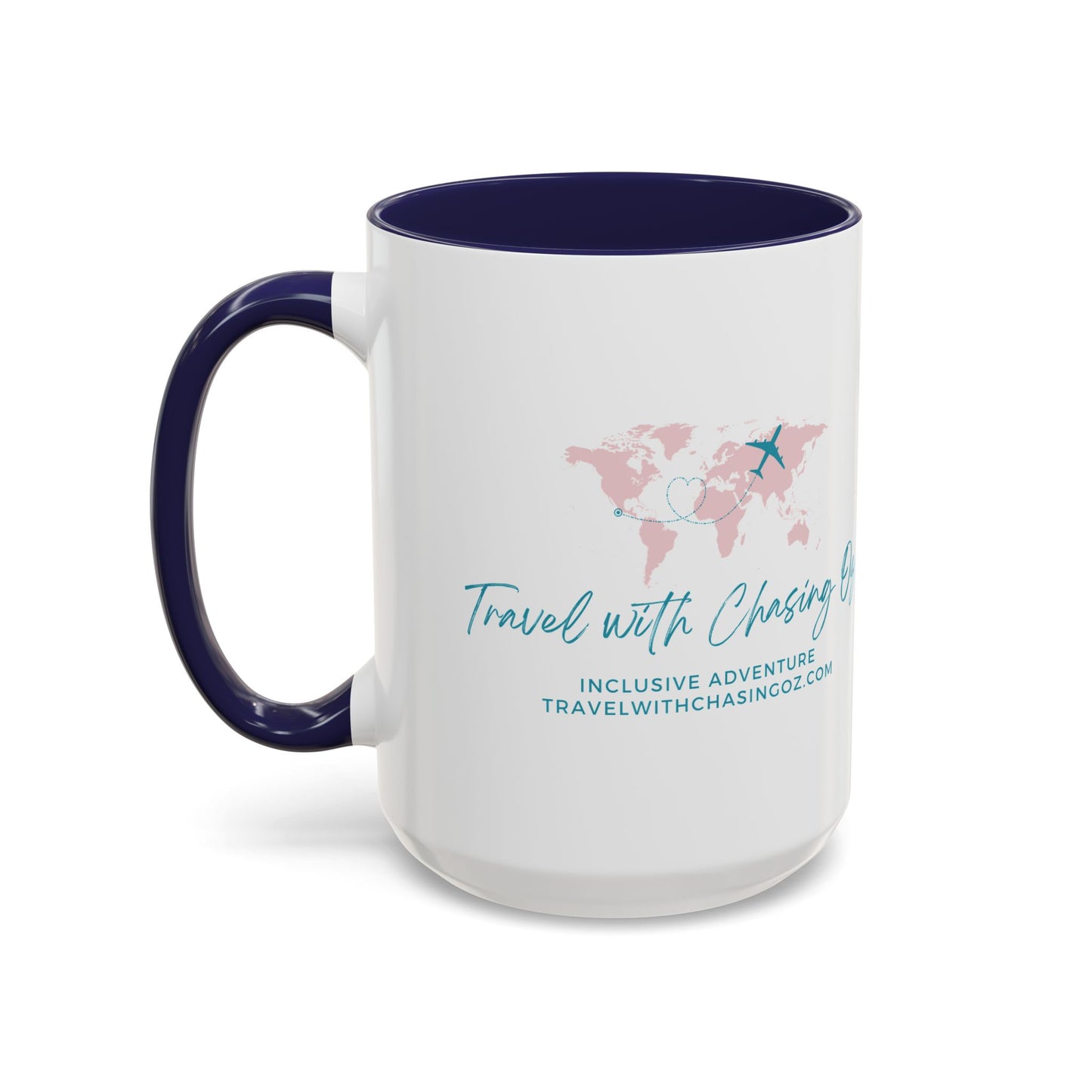 Travel with Chasing Oz Color Accent - Coffee Mug 15oz