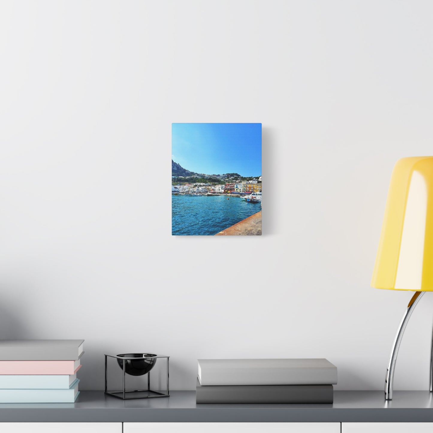Capri Seaside by Chasing Oz - Stretched Canvas Print