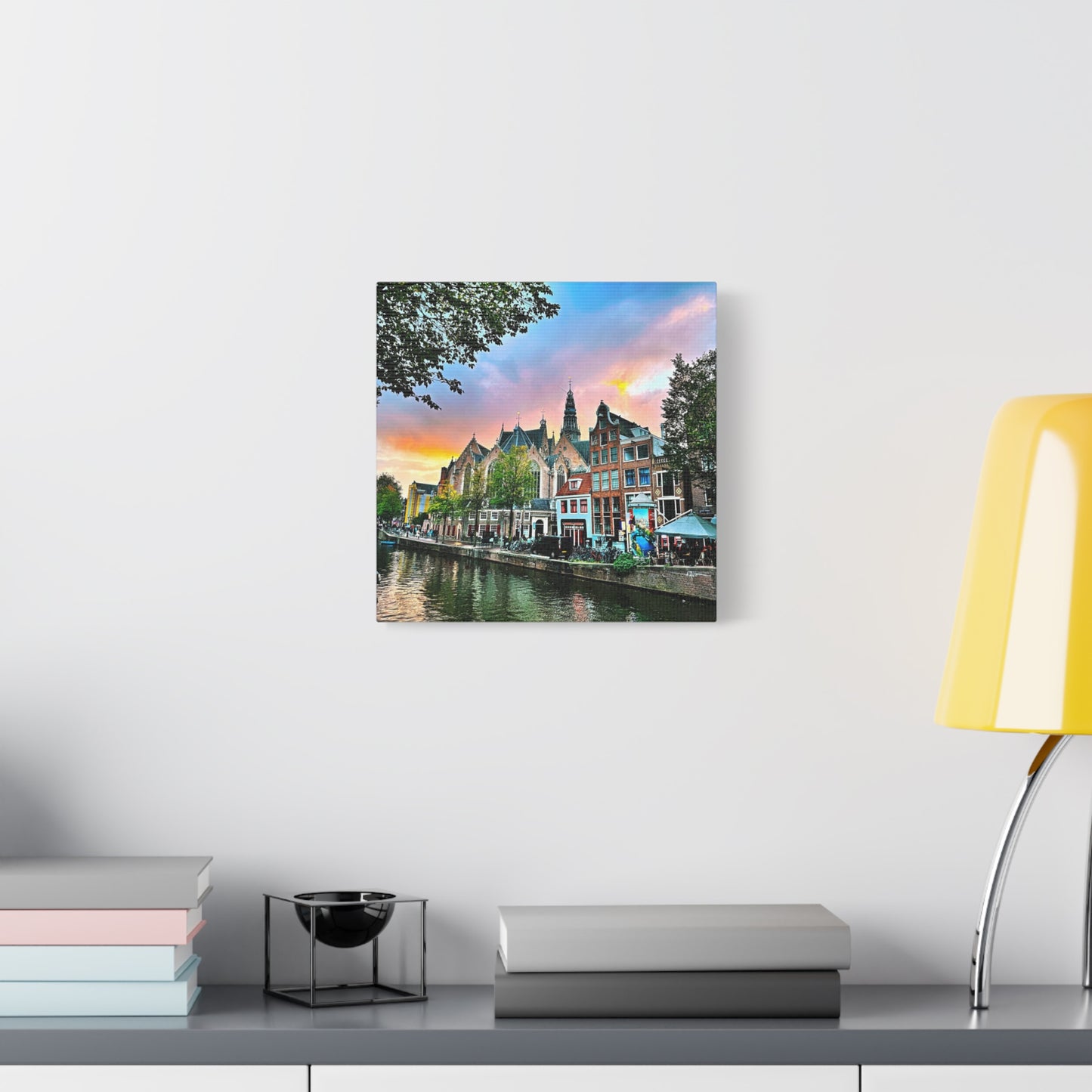 Amsterdam Sunset by Chasing Oz - Stretched Canvas Print