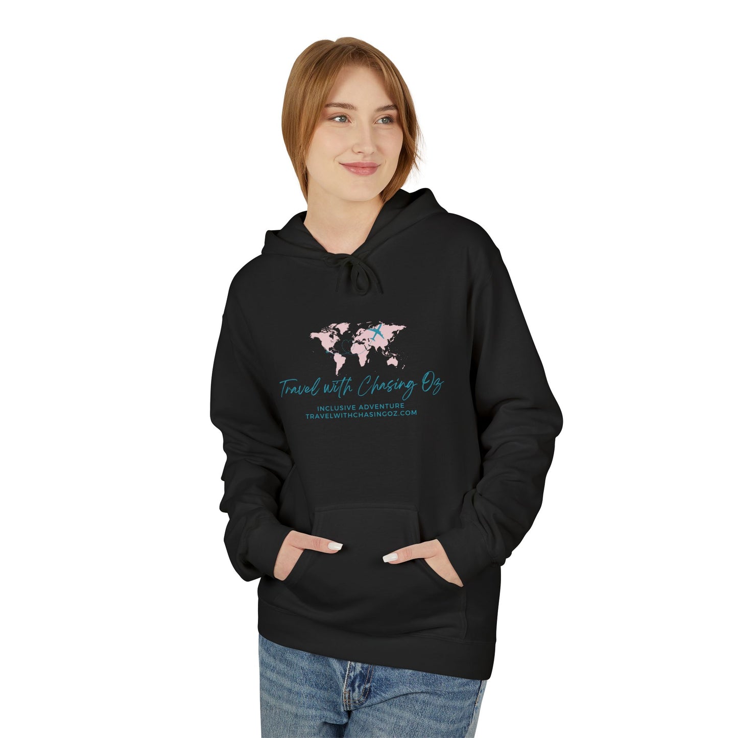 Travel with Chasing Oz - Softstyle Fleece Hoodie