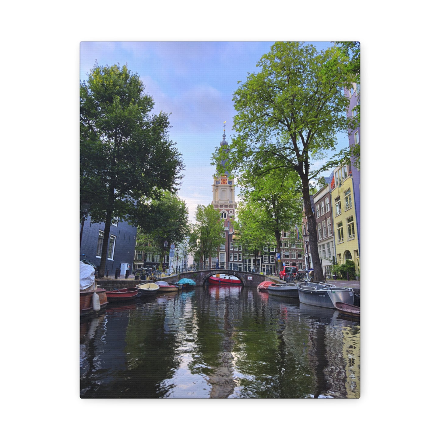 Amsterdam at Sundown by Chasing Oz - Stretched Canvas Print