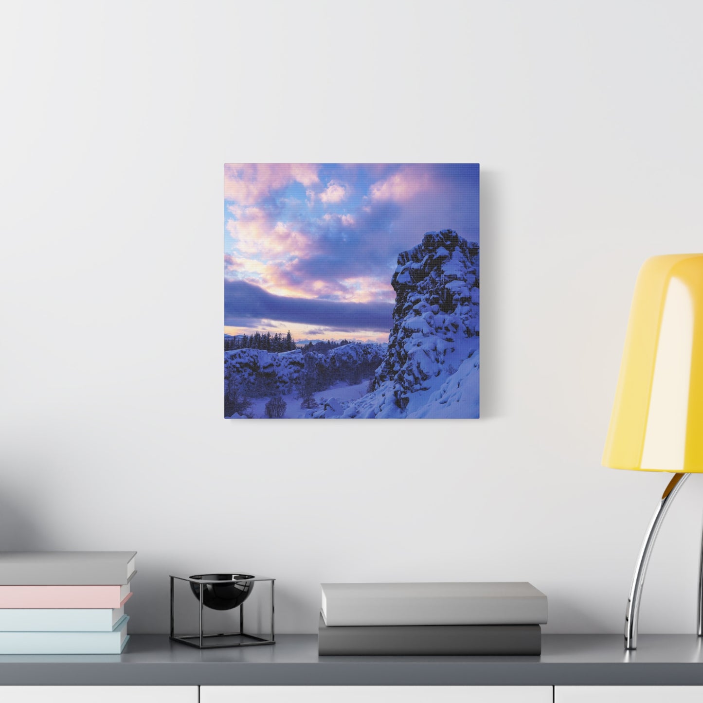 Icelandic Sunrise by Chasing Oz - Stretched Canvas Print