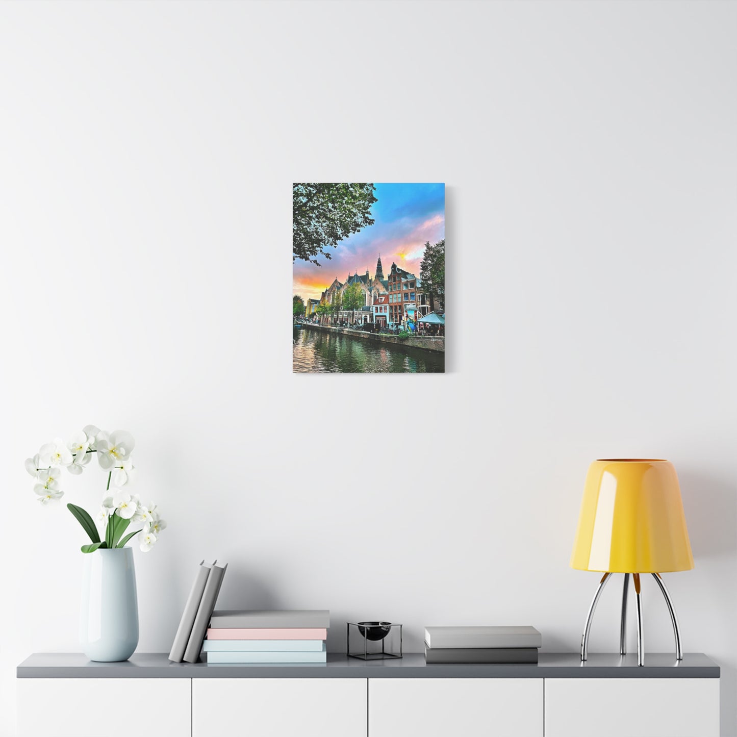 Amsterdam Sunset by Chasing Oz - Stretched Canvas Print