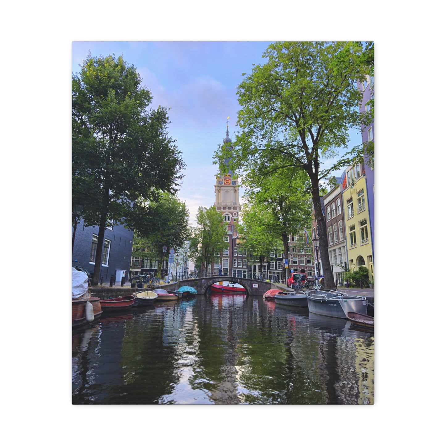 Amsterdam at Sundown by Chasing Oz - Stretched Canvas Print