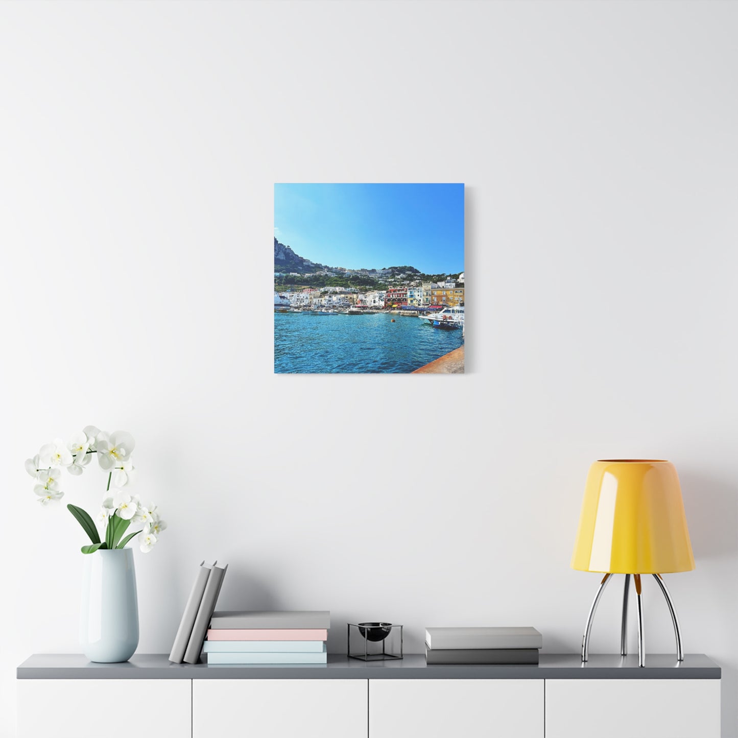 Capri Seaside by Chasing Oz - Stretched Canvas Print