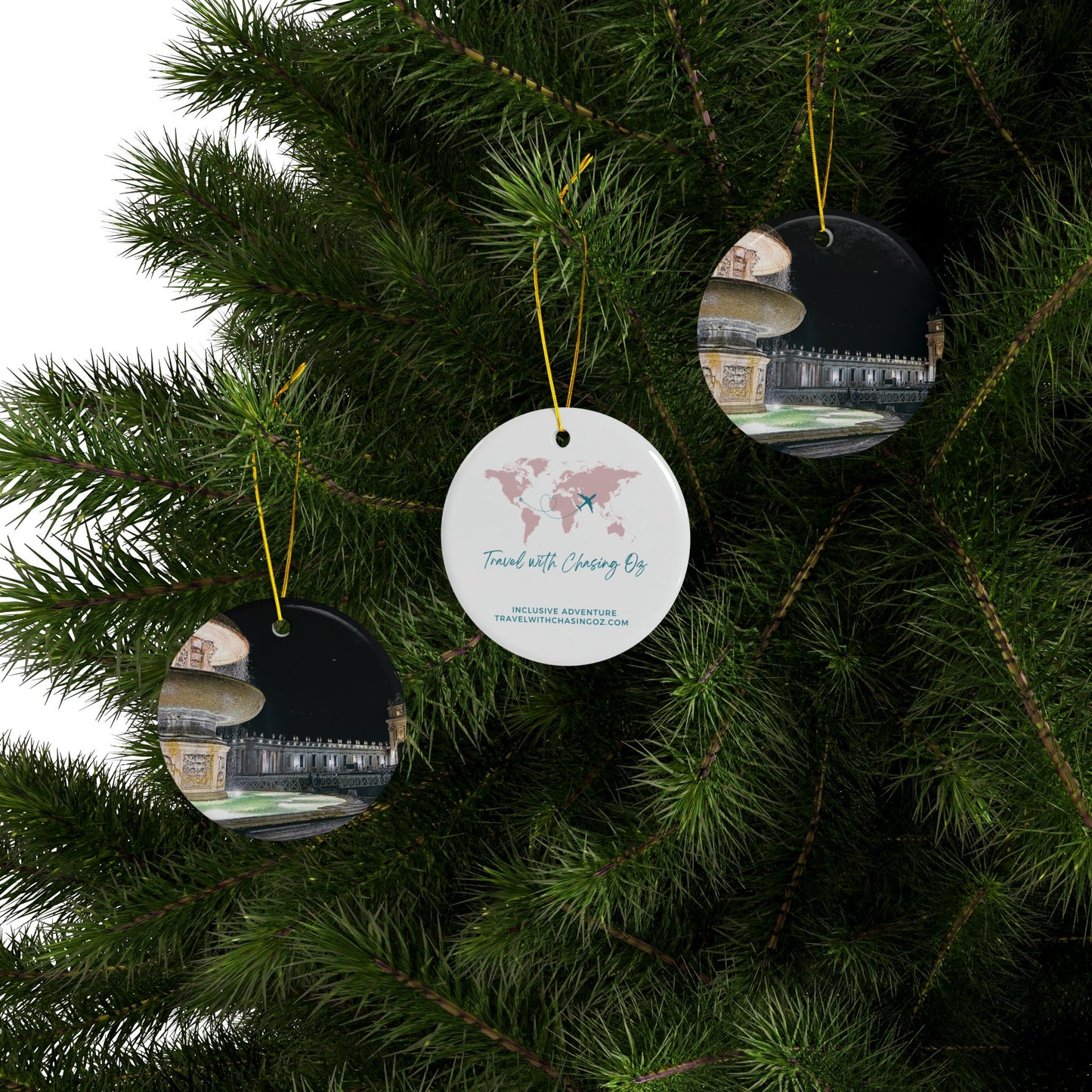 Vatican at Dark by Chasing Oz - Double-sided Ceramic Ornaments