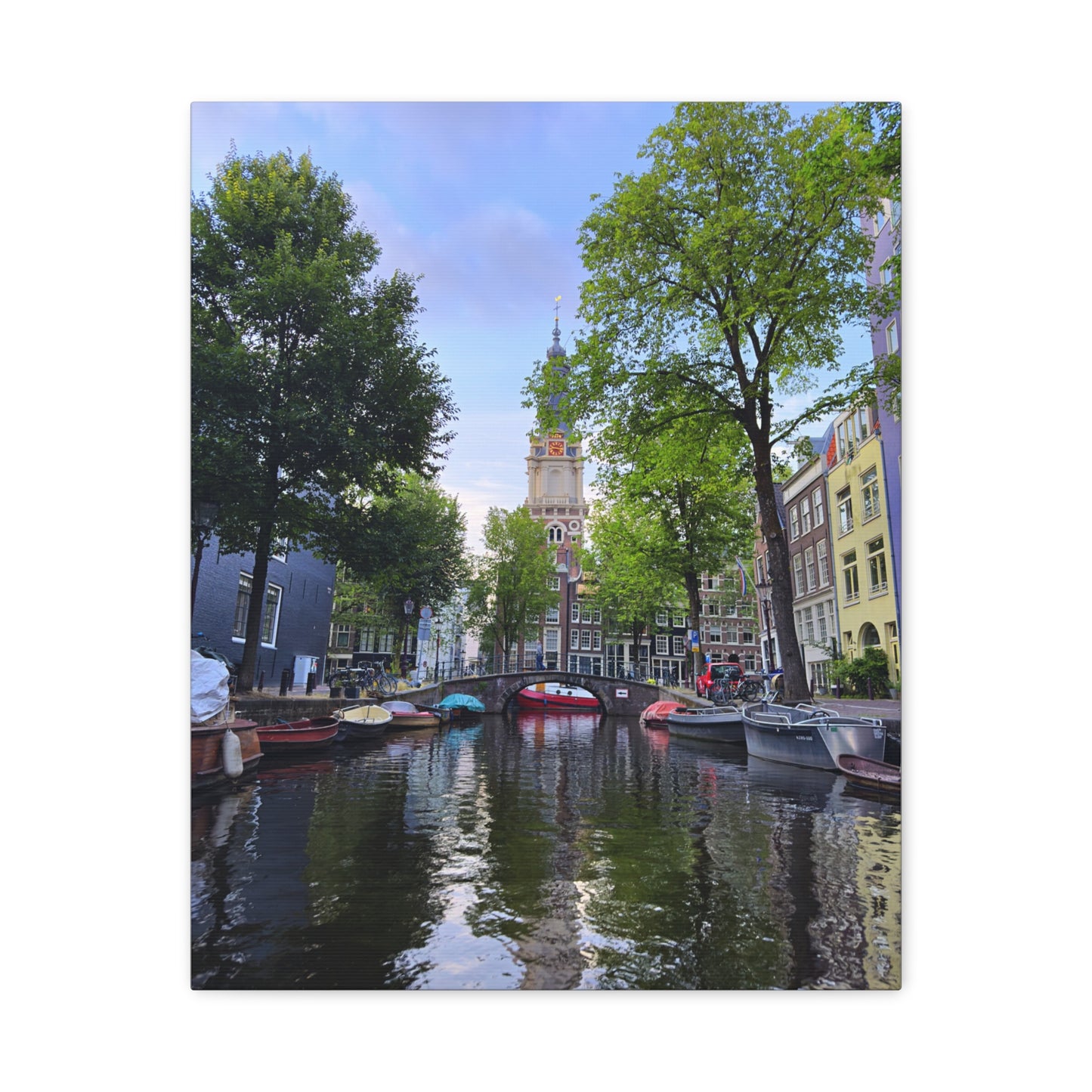 Amsterdam at Sundown by Chasing Oz - Stretched Canvas Print