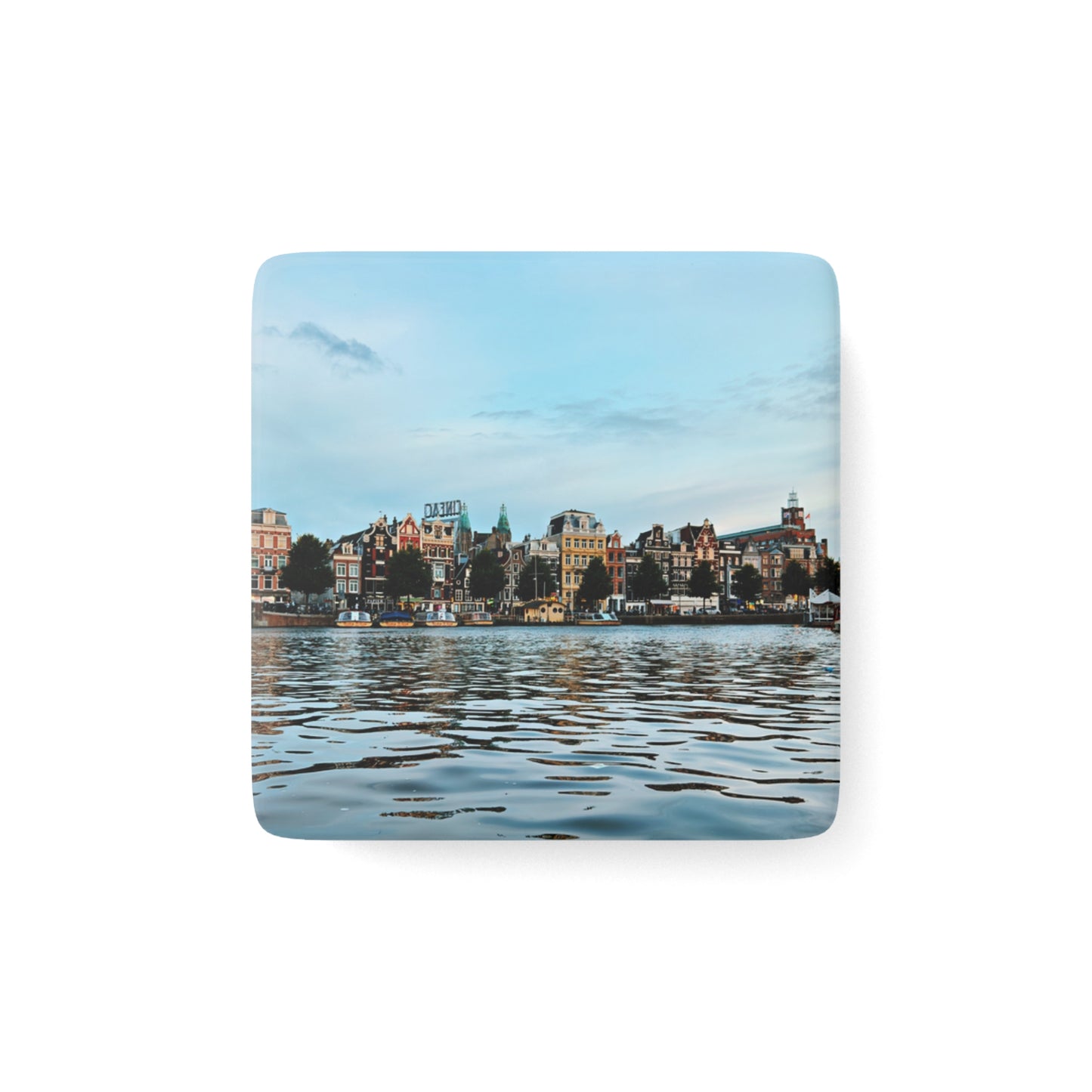 Amsterdam Canal Twilight - Porcelain Magnet